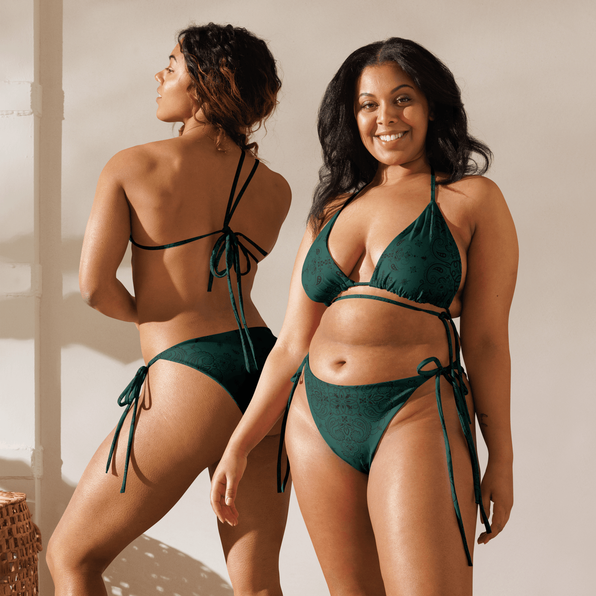 Poison Paisley String Bikini Bottom - Goth Cloth Co.4338671_16575