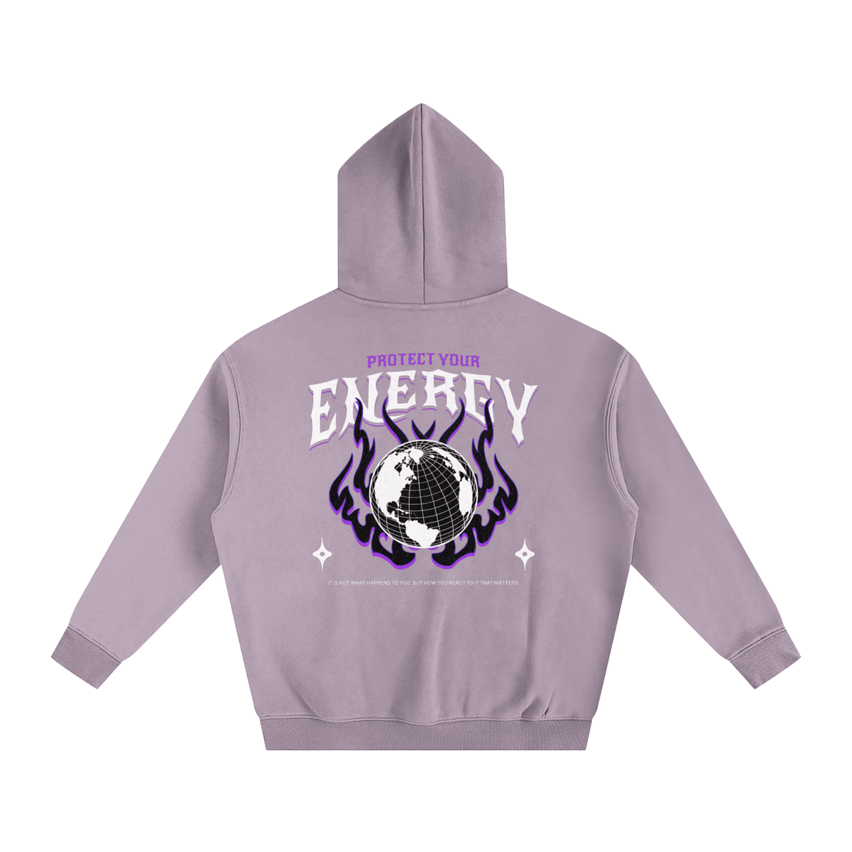 Protect Your Energy Oversize Fleeced Hoodie - Goth Cloth Co.251219PODRB0467001