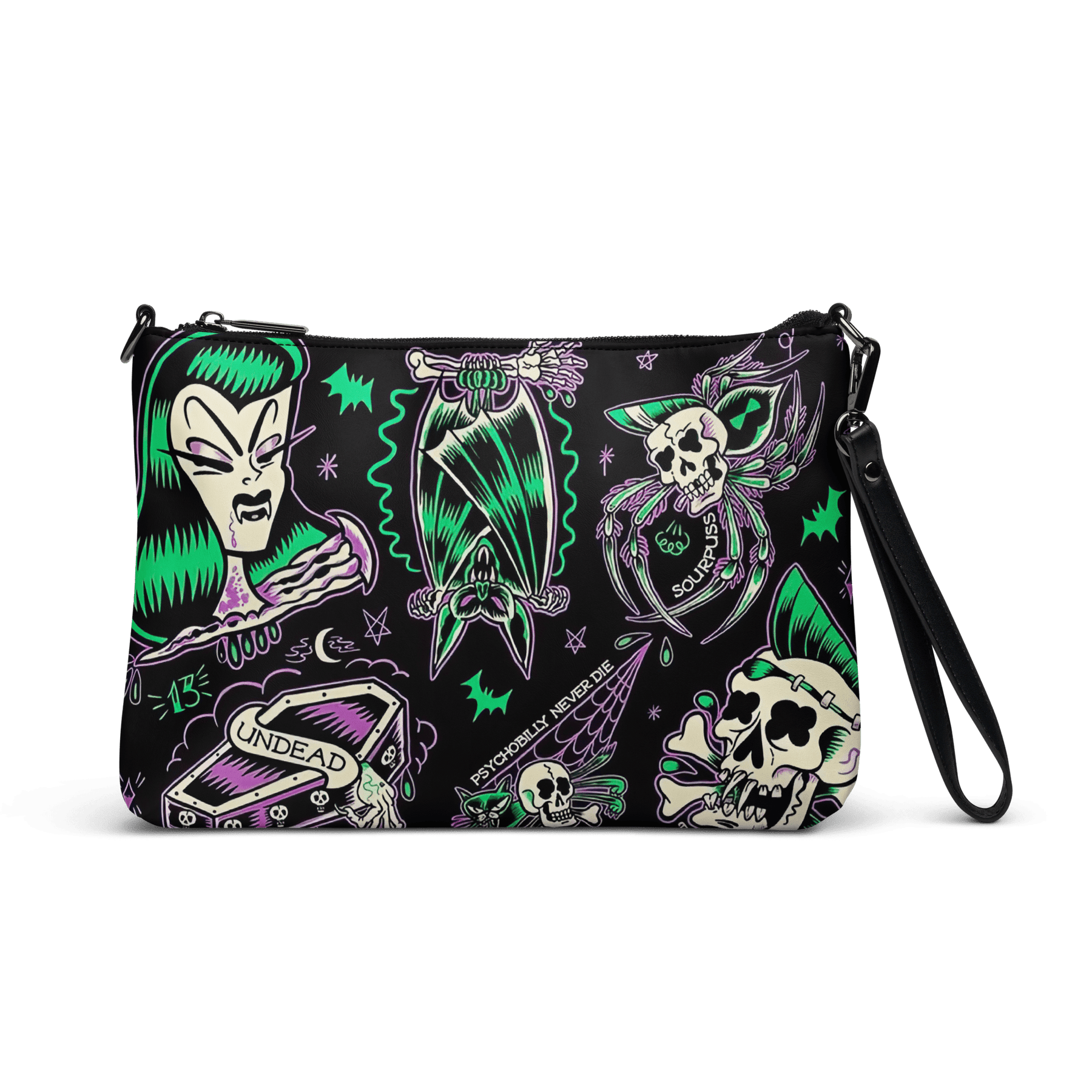 Psychobilly Blast Crossbody Bag - Goth Cloth Co.7850695_16708