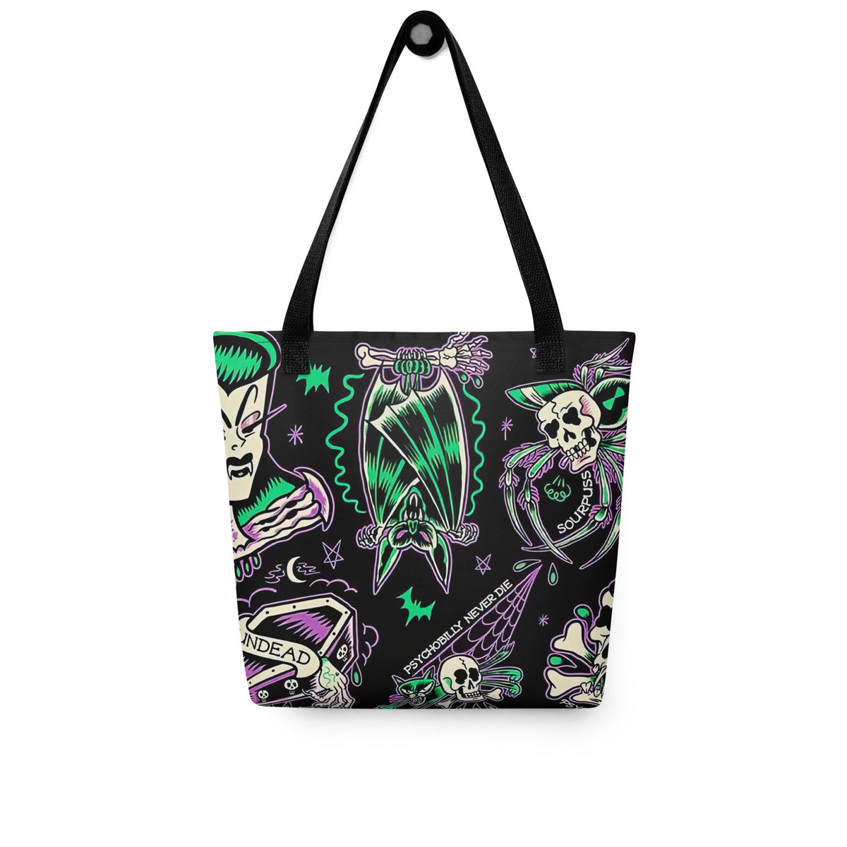 Psychobilly Blast Tote Bag - Goth Cloth Co.8417360_4533