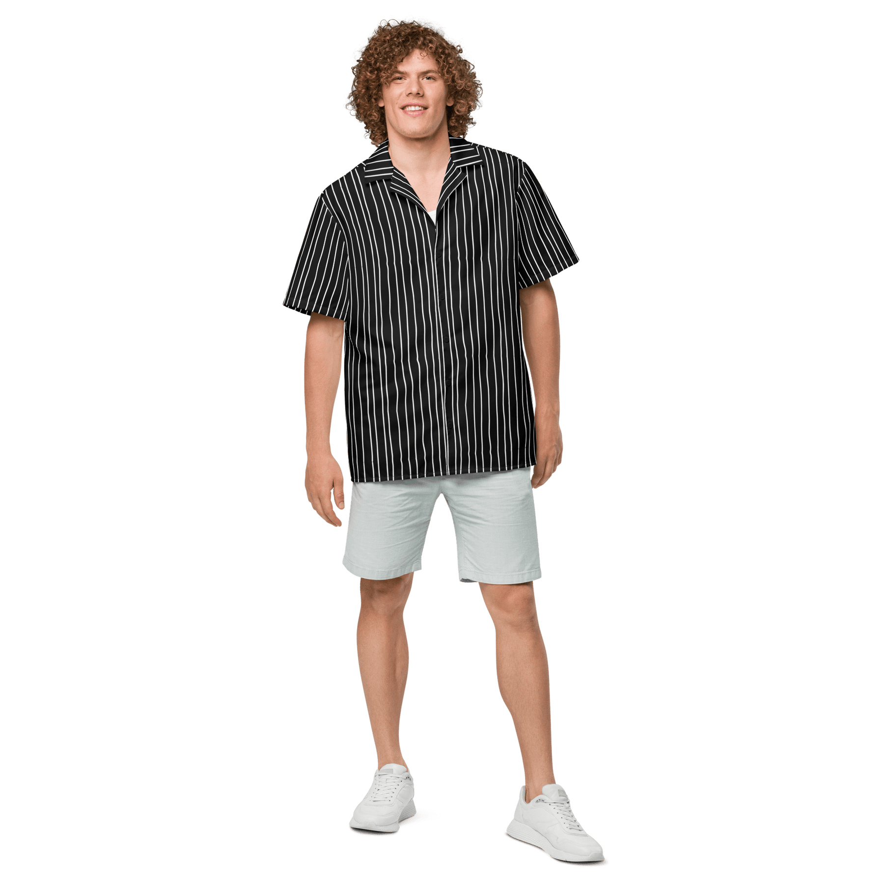 Pumpkin King Pinstripes Button - Up Shirt - Goth Cloth Co.5085936_17117