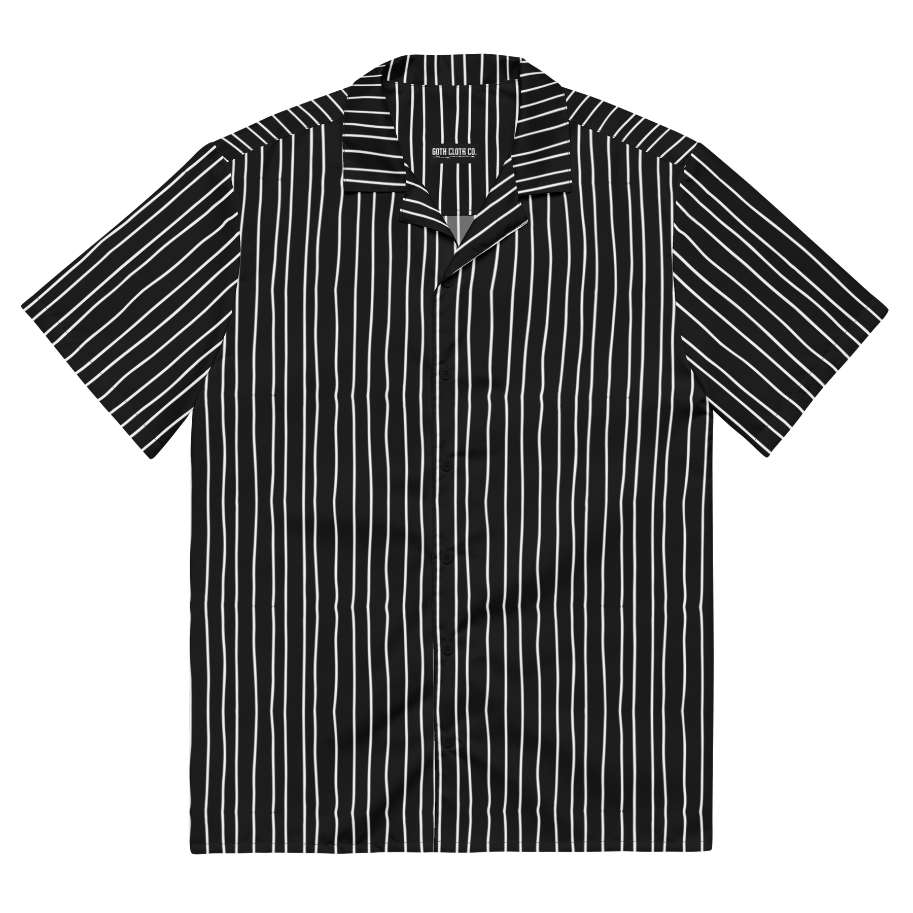 Pumpkin King Pinstripes Button - Up Shirt - Goth Cloth Co.5085936_17117