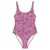 Punk in Pink One-Piece Swimsuit - Goth Cloth Co.4379401_9014