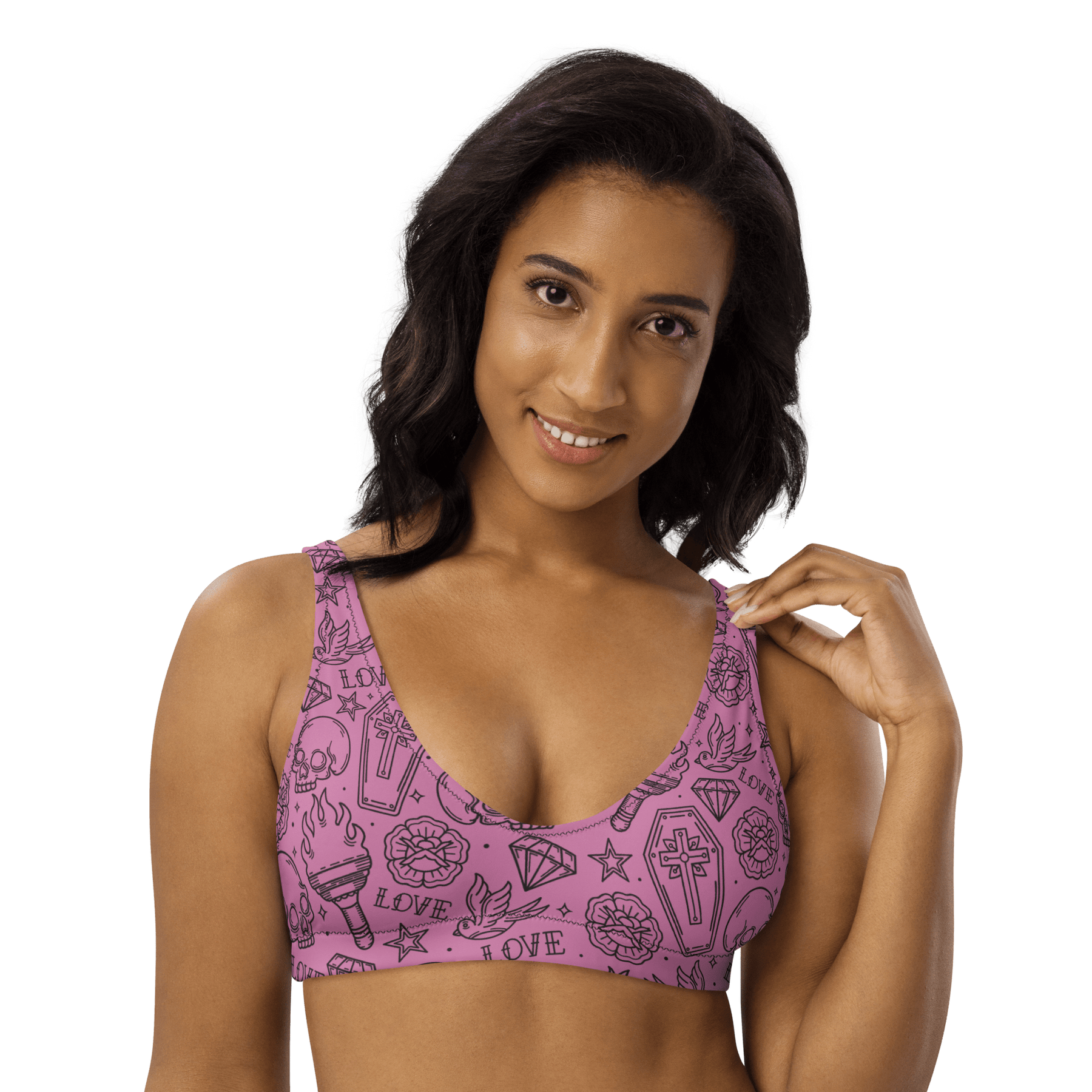 Punk in Pink Sport Bikini Top - Goth Cloth Co.4335645_12035