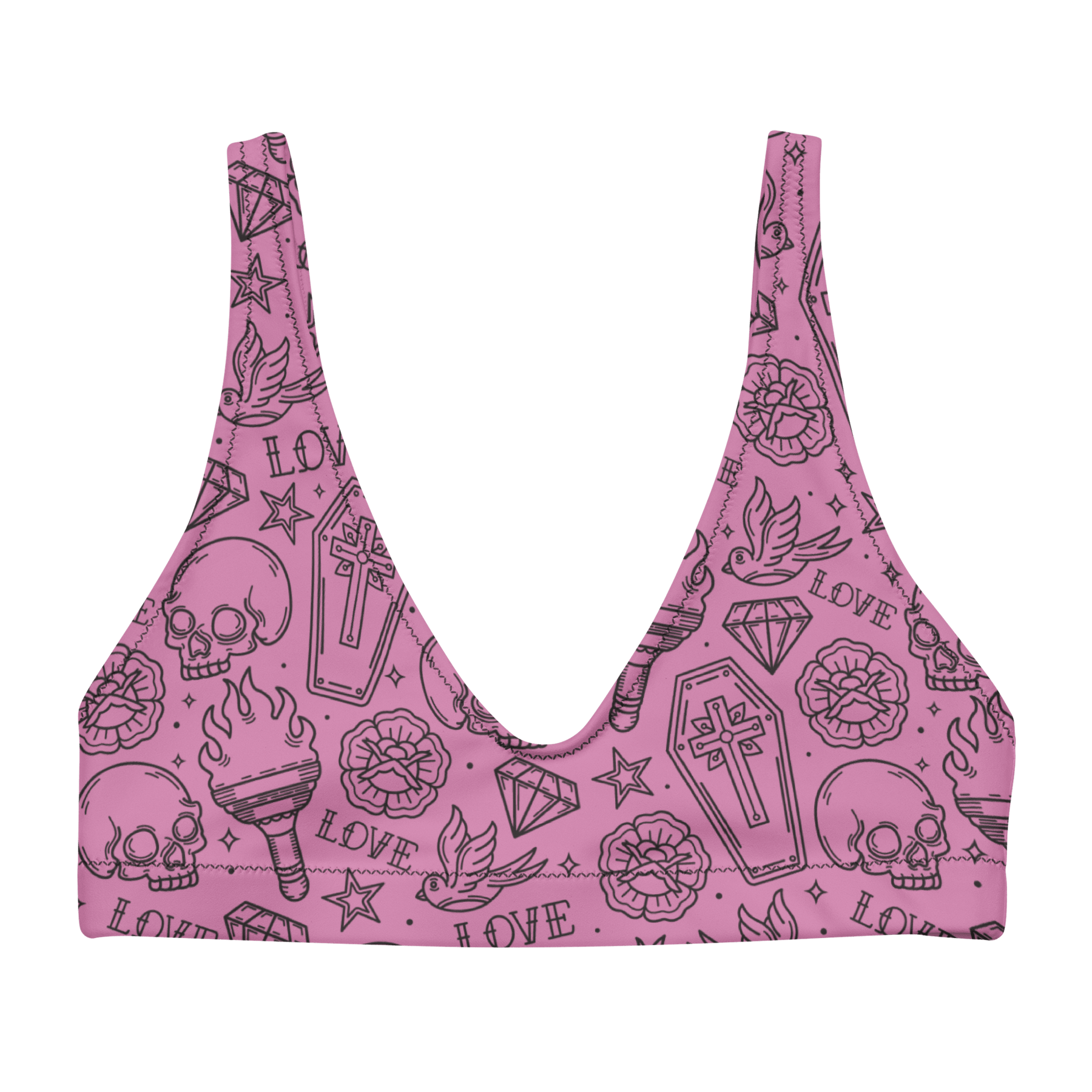 Punk in Pink Sport Bikini Top - Goth Cloth Co.4335645_12035