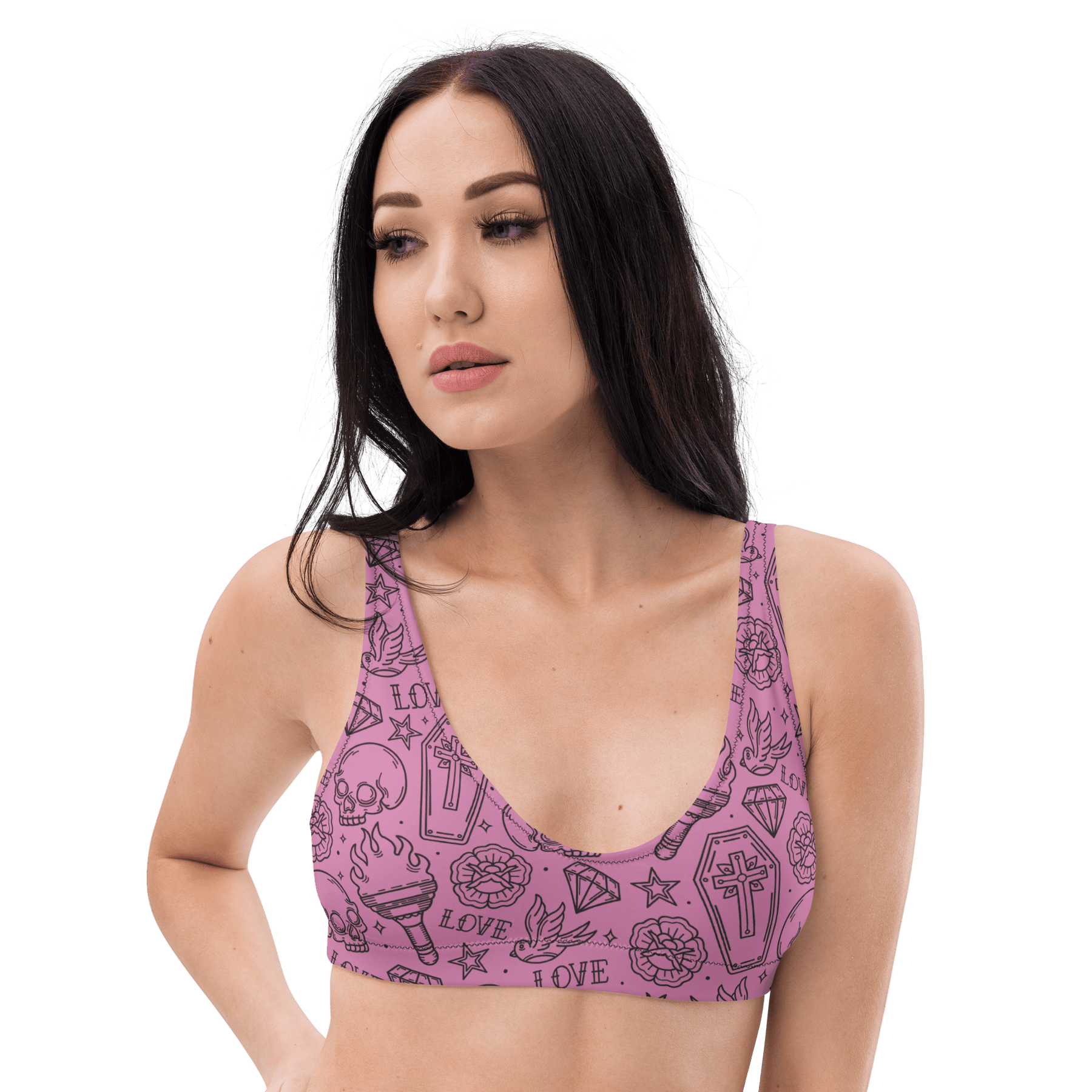 Punk in Pink Sport Bikini Top - Goth Cloth Co.4335645_12035