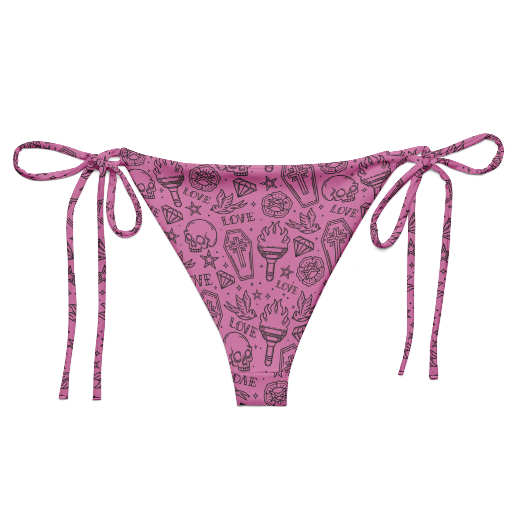 Punk in Pink String Bikini Bottom - Goth Cloth Co.1770364_16575