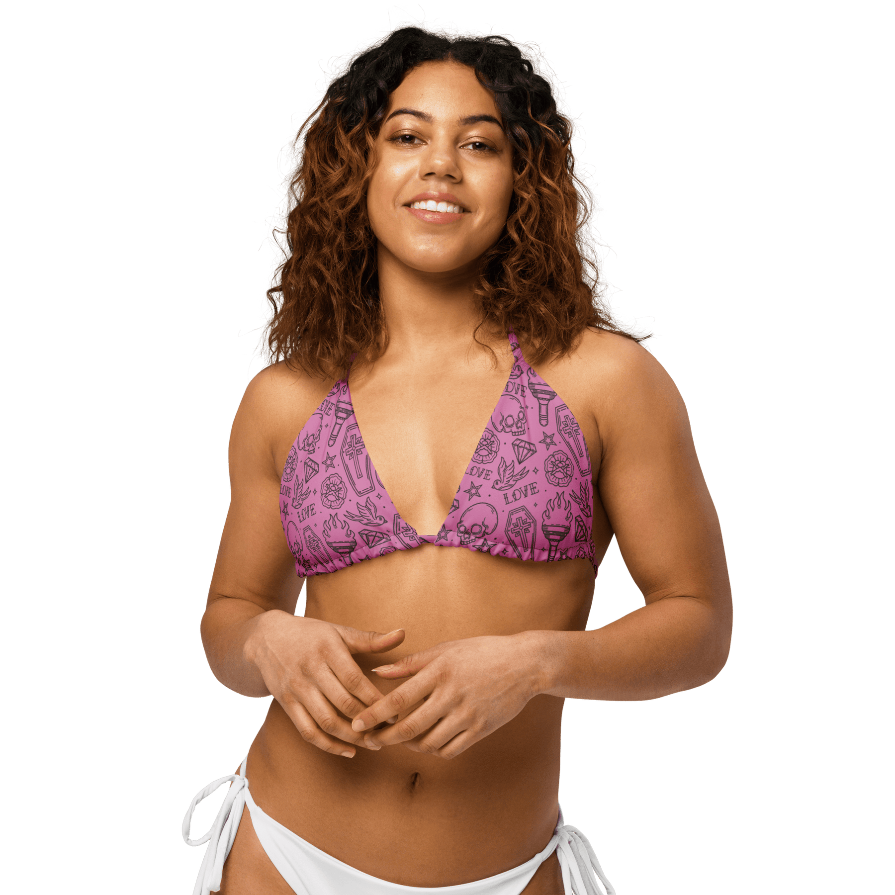 Punk in Pink String Bikini Top - Goth Cloth Co.2251373_16564