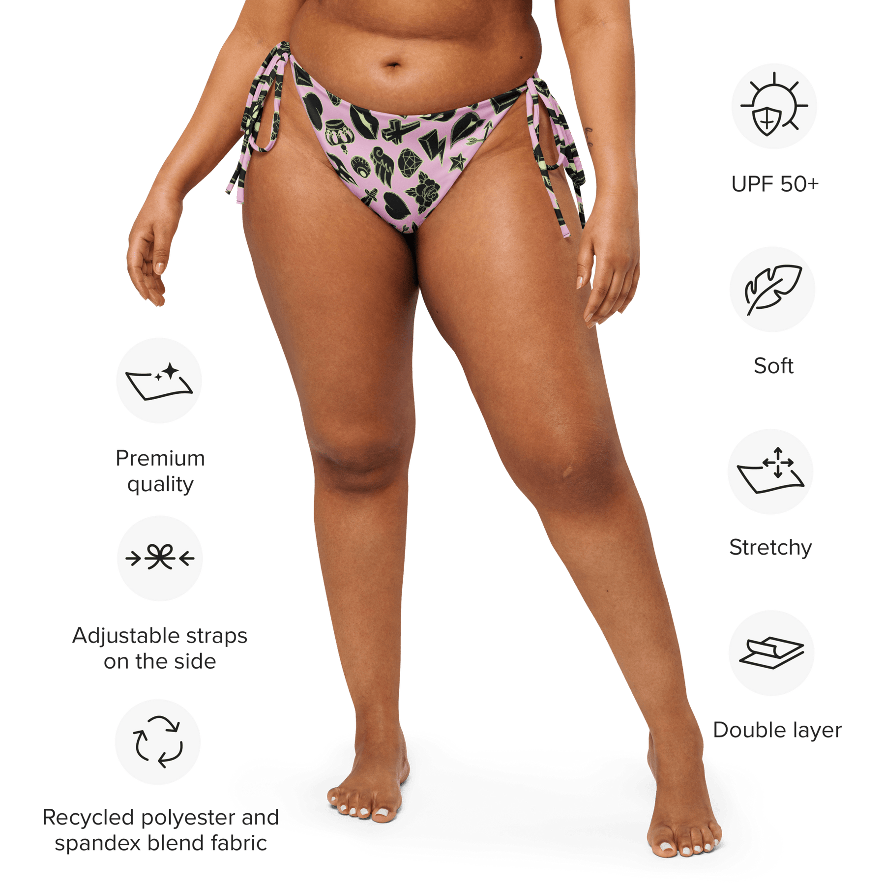 Punk Princess String Bikini Bottom - Goth Cloth Co.6543763_16575