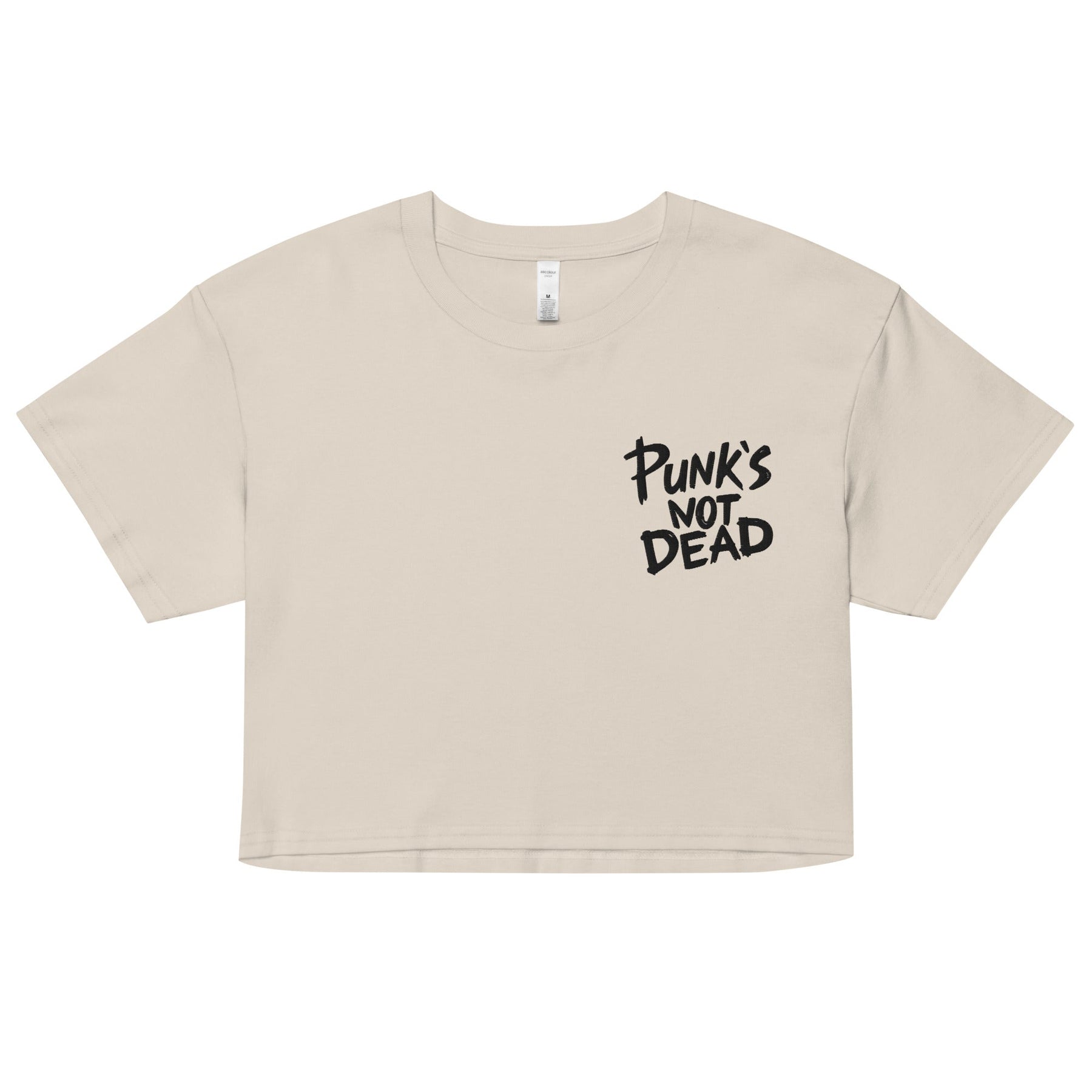 Punk's Not Dead Embroidered Crop Top - Goth Cloth Co.4686166_20233