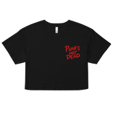Punk's Not Dead Embroidered Crop Top - Goth Cloth Co.8571659_16094