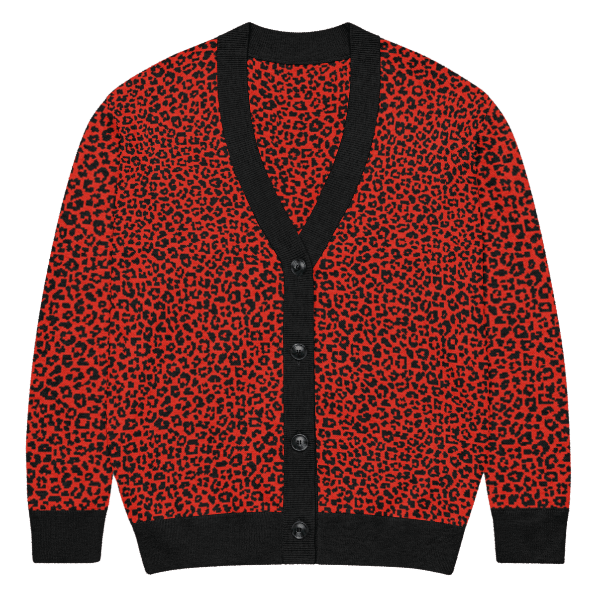 Red Leopard Knit Cardigan - Goth Cloth Co.9839386_21030