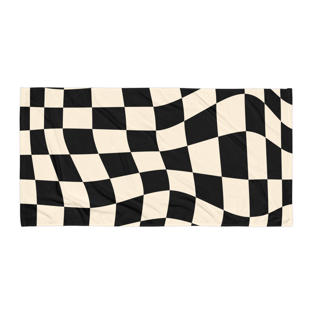 Retro Checkered Towel - Goth Cloth Co.9172672_8874