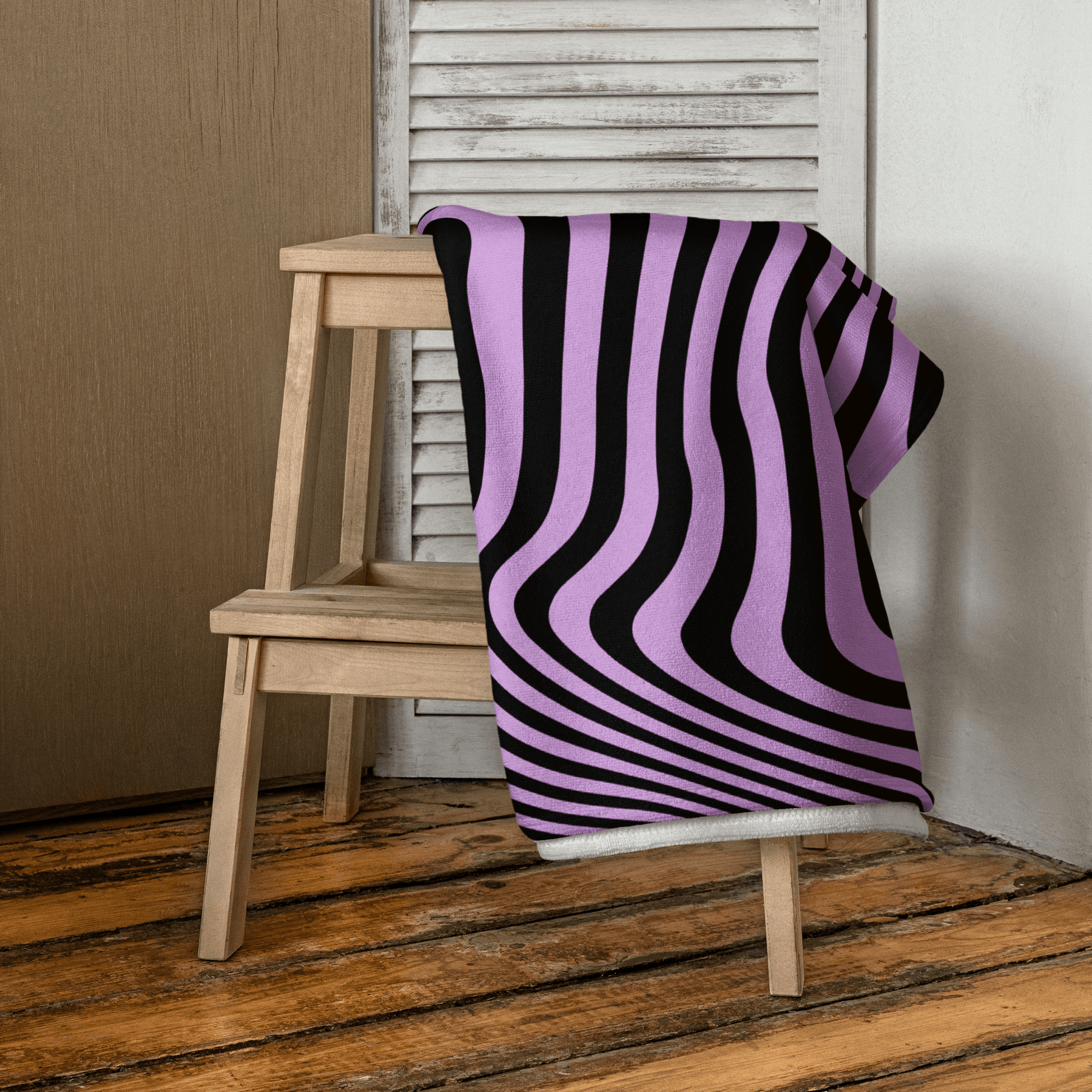 Retro Wave Beach Towel - Goth Cloth Co.7338683_8874