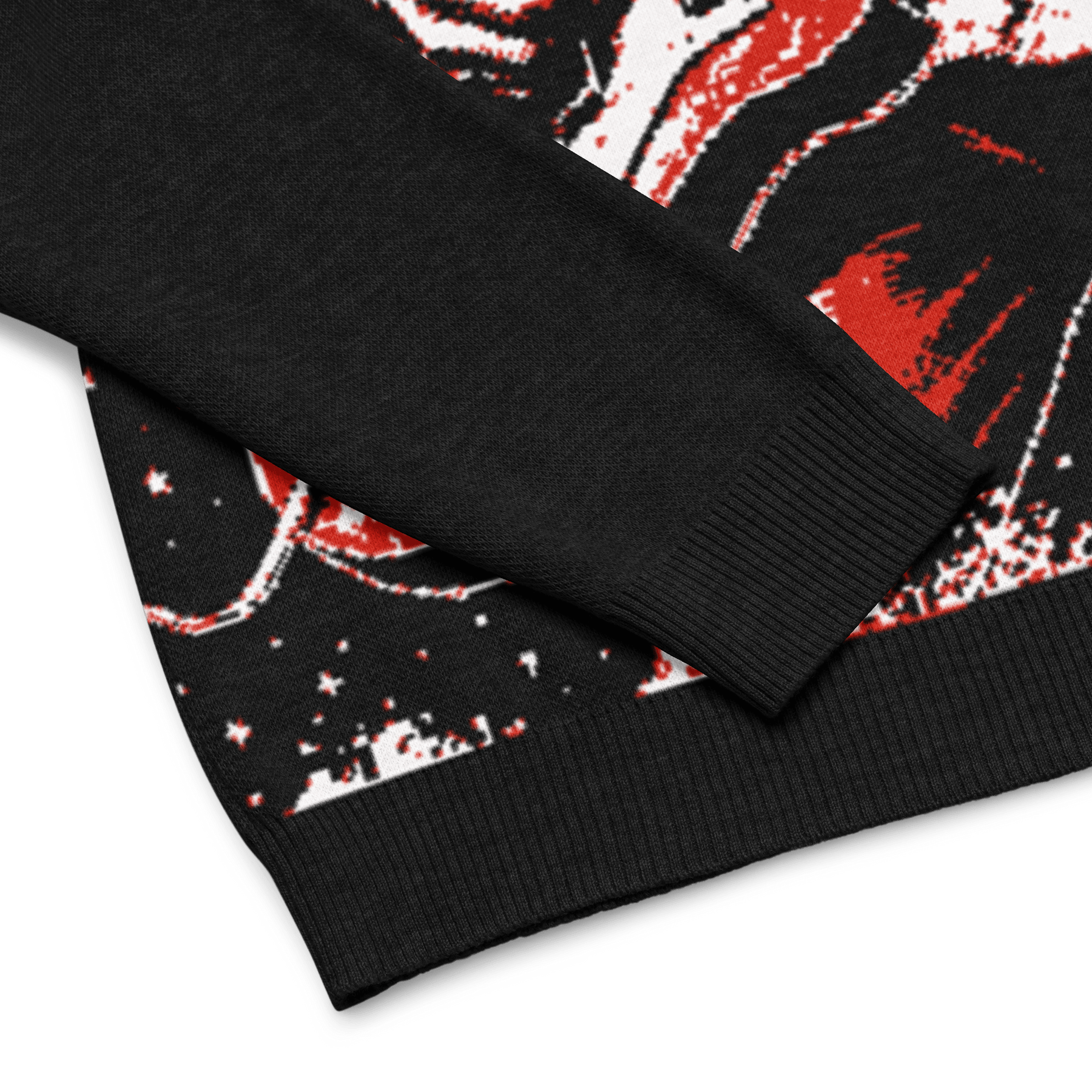 Rock ’n’ Roll Santa Knit Crewneck Sweater - Goth Cloth Co.4367547_19635
