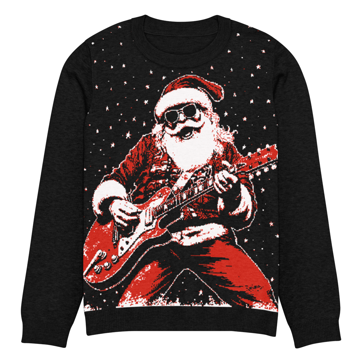 Rock ’n’ Roll Santa Knit Crewneck Sweater - Goth Cloth Co.4367547_19635