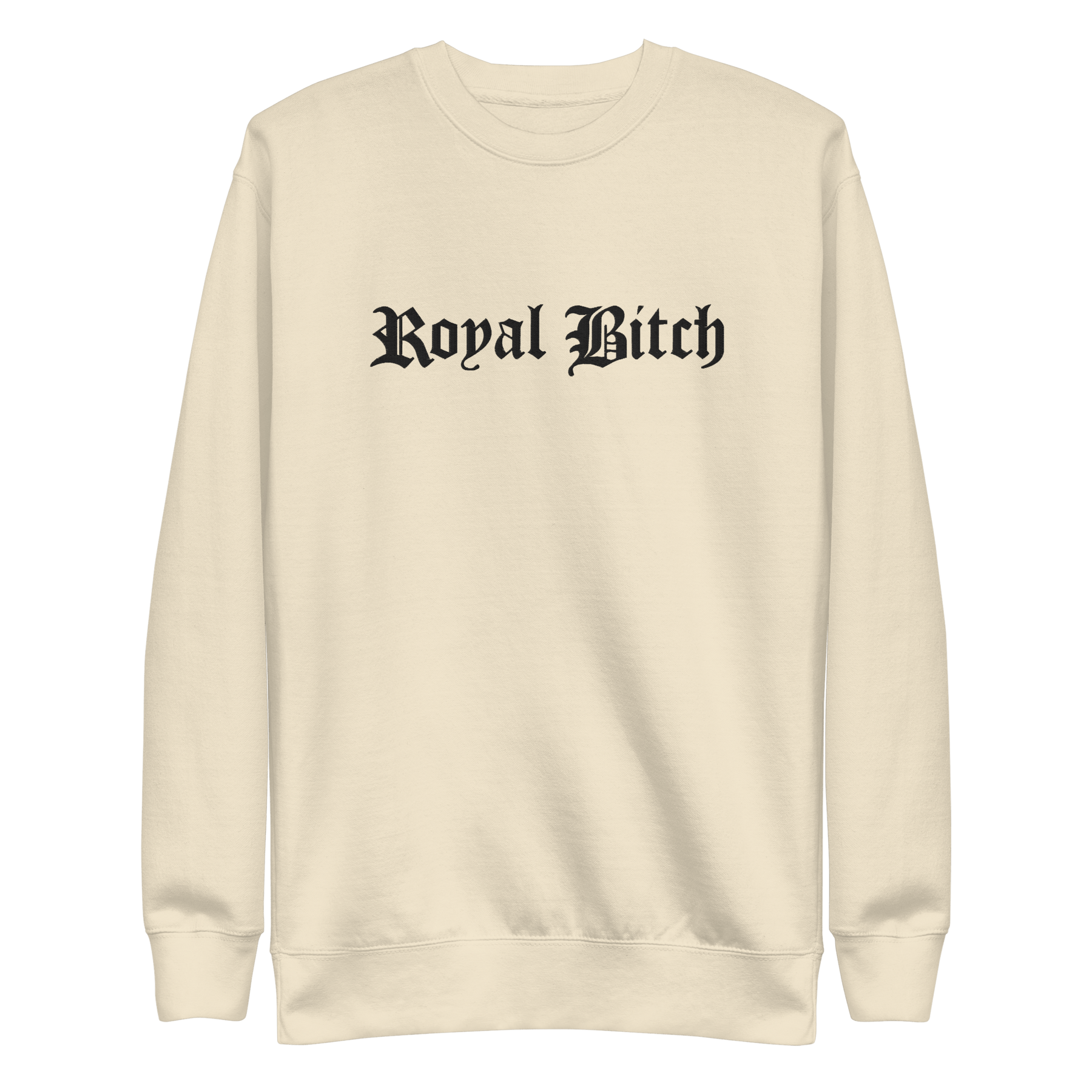 Royal Bitch Embroidered Sweatshirt - Goth Cloth Co.8131241_20357