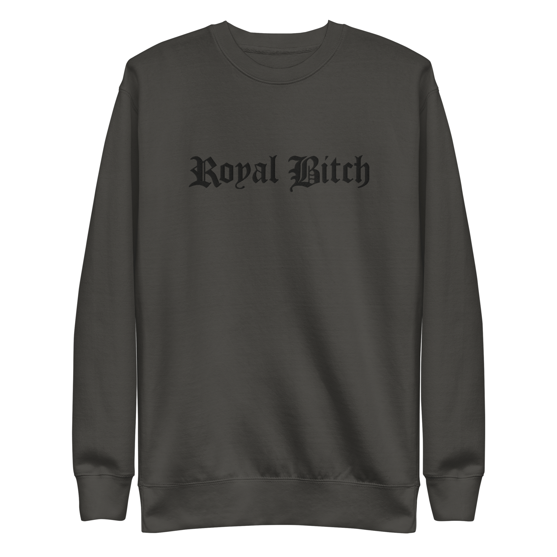 Royal Bitch Embroidered Sweatshirt - Goth Cloth Co.8131241_20363
