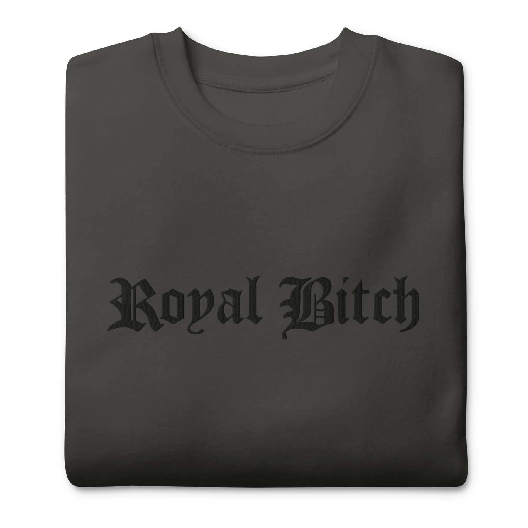 Royal Bitch Embroidered Sweatshirt - Goth Cloth Co.8131241_20363