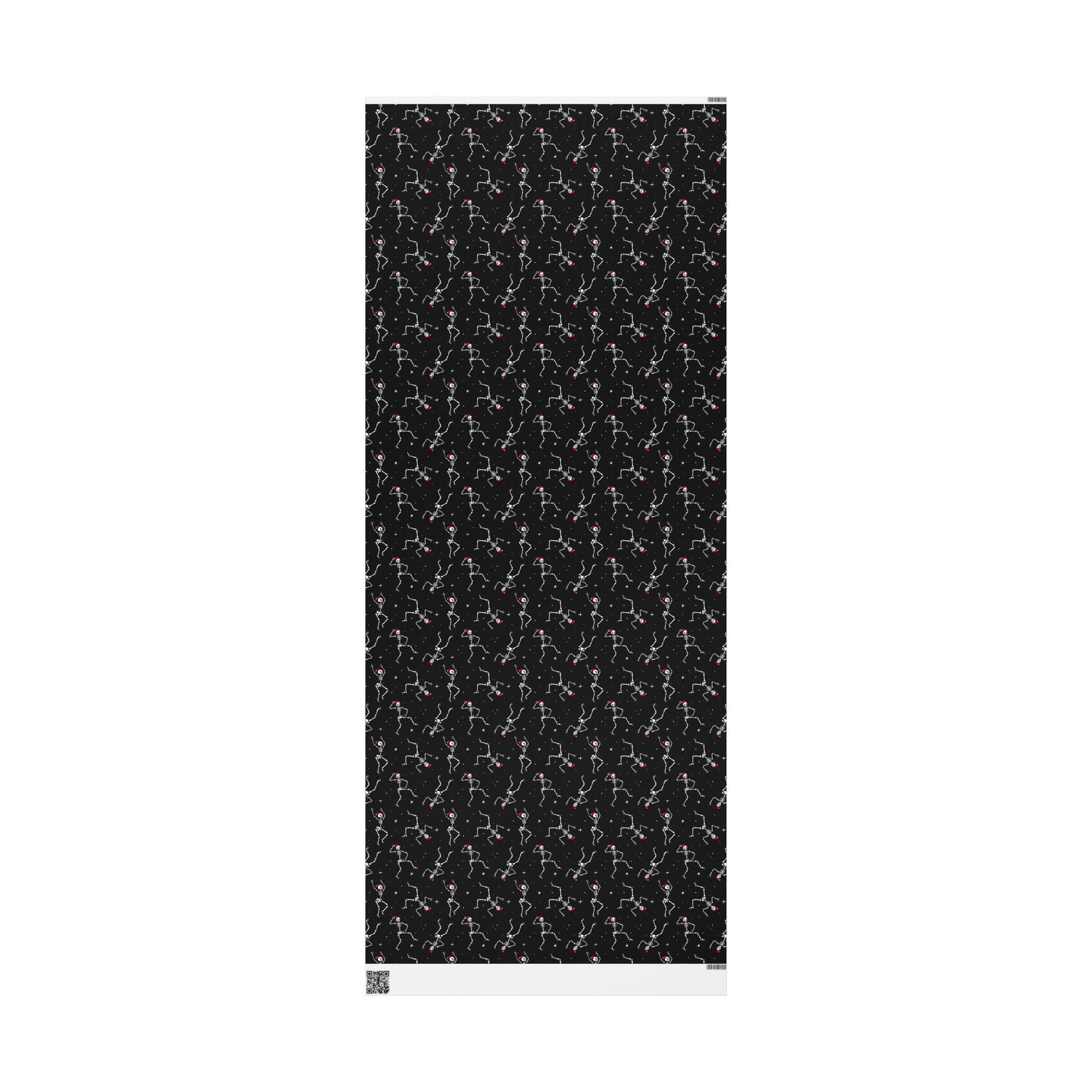 Santa Skeleton Dance Spooky Gift Wrap - Goth Cloth Co.Home Decor32737495024107006591