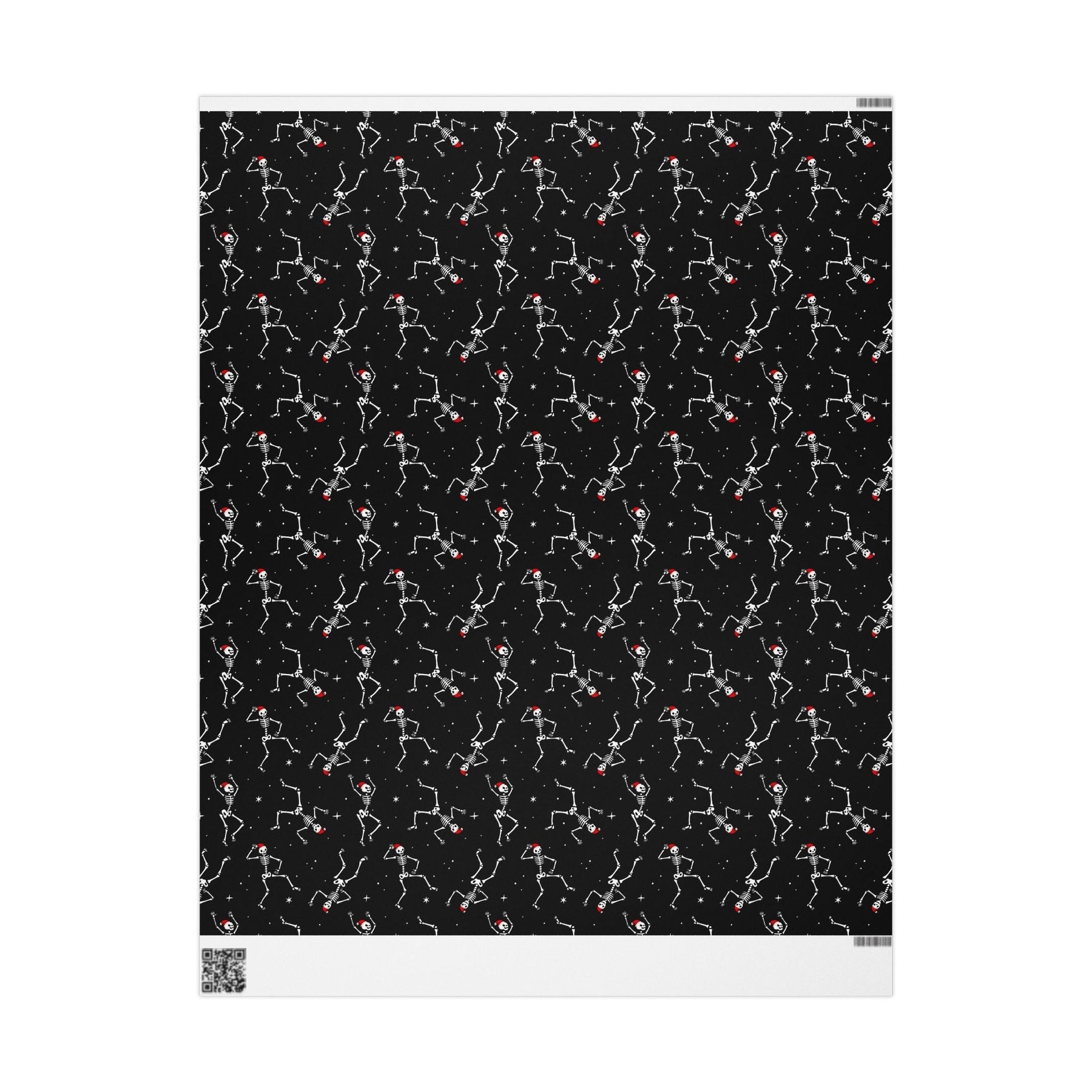 Santa Skeleton Dance Spooky Gift Wrap - Goth Cloth Co.Home Decor64269051210716806413