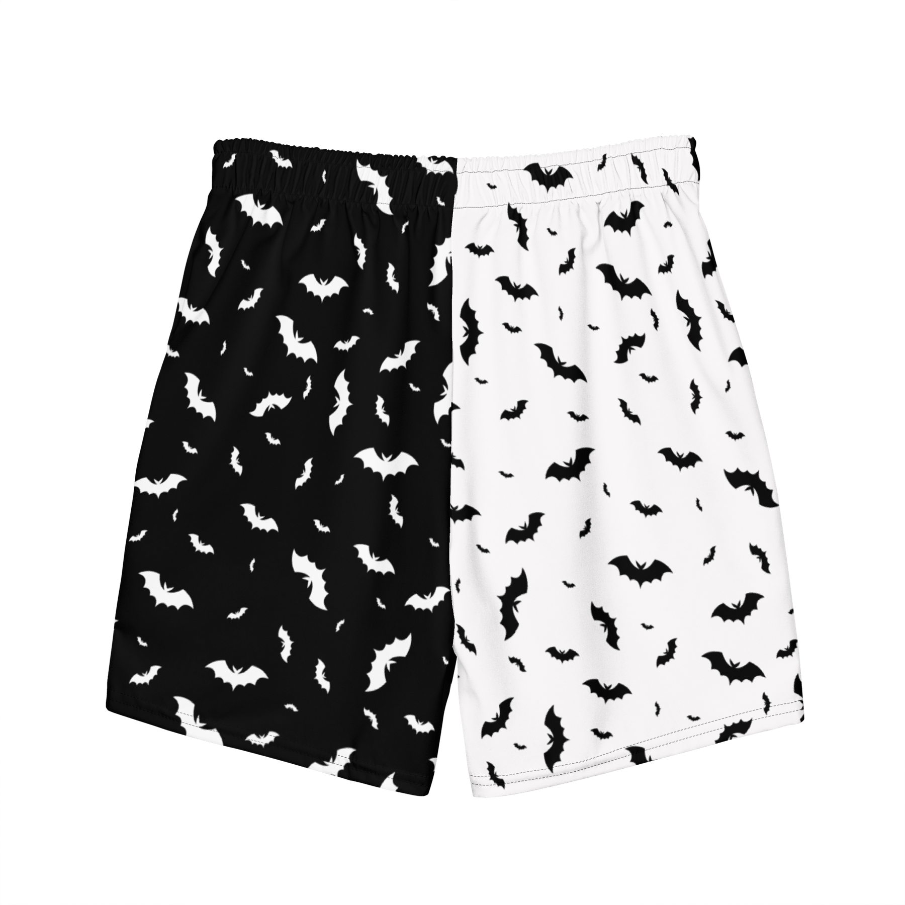 Seeing Double Split Bats Men's Lined Swim Trunks - Goth Cloth Co.7021657_14636