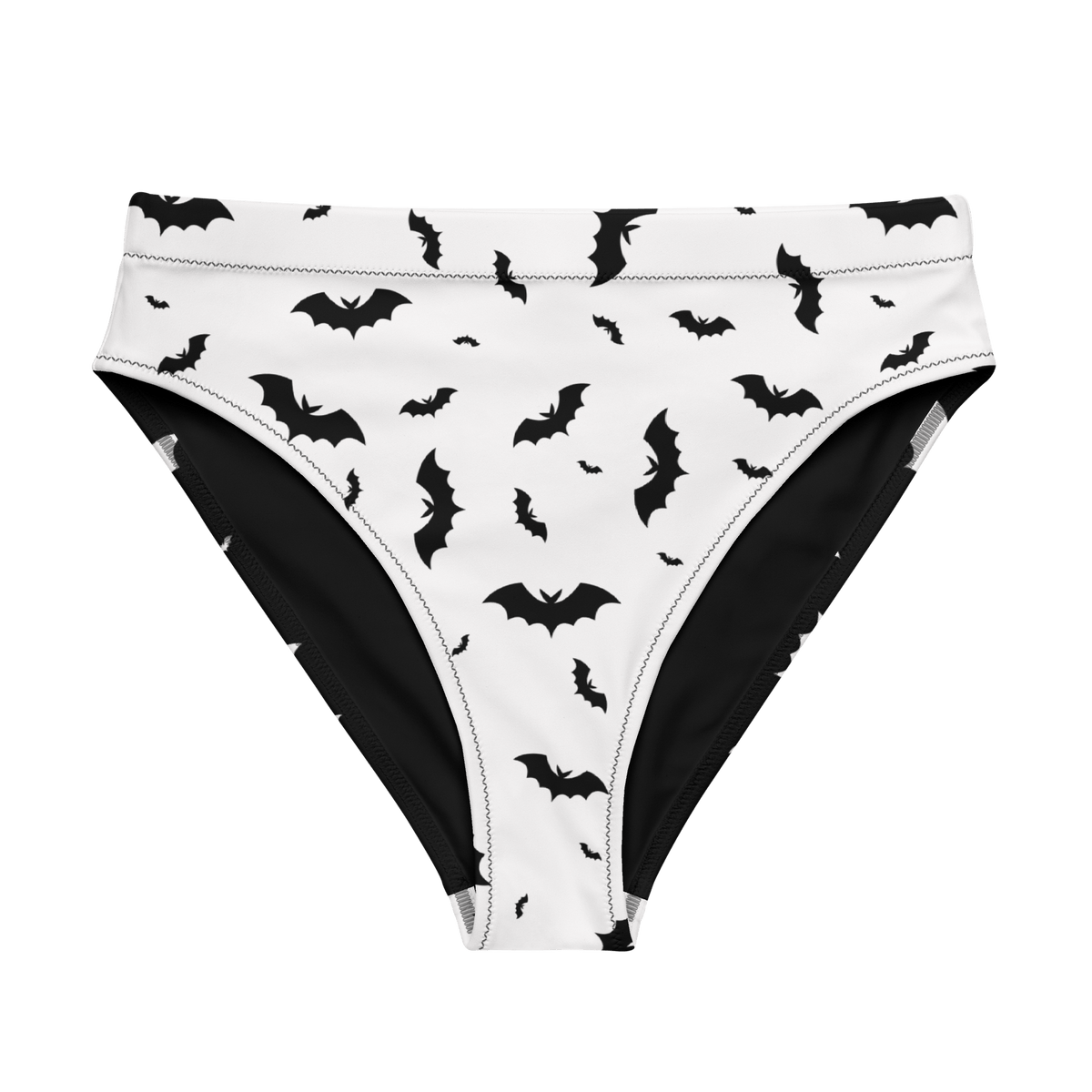 Seeing Double Split Bats Sport High - Waisted Bikini Bottom - Goth Cloth Co.9188929_12042