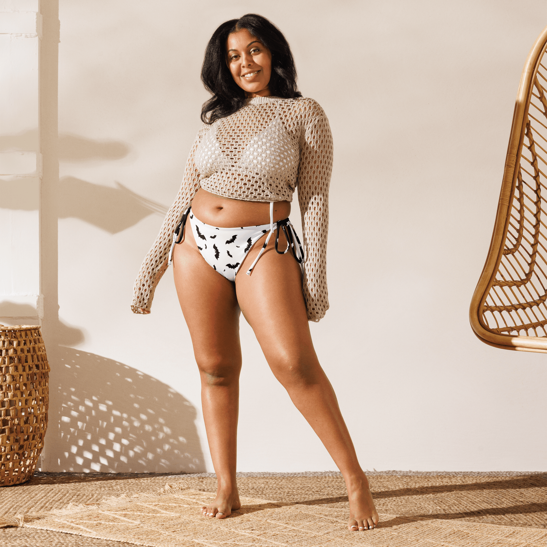 Seeing Double Split Bats String Bikini Bottom - Goth Cloth Co.8615128_16575