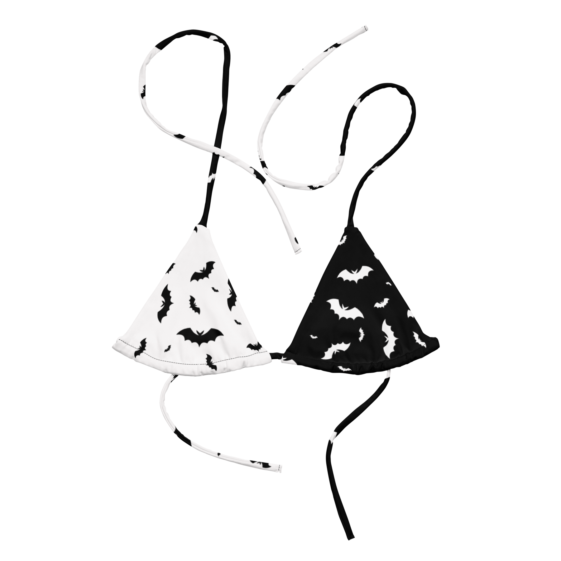 Seeing Double Split Bats String Bikini Top - Goth Cloth Co.7255390_16564