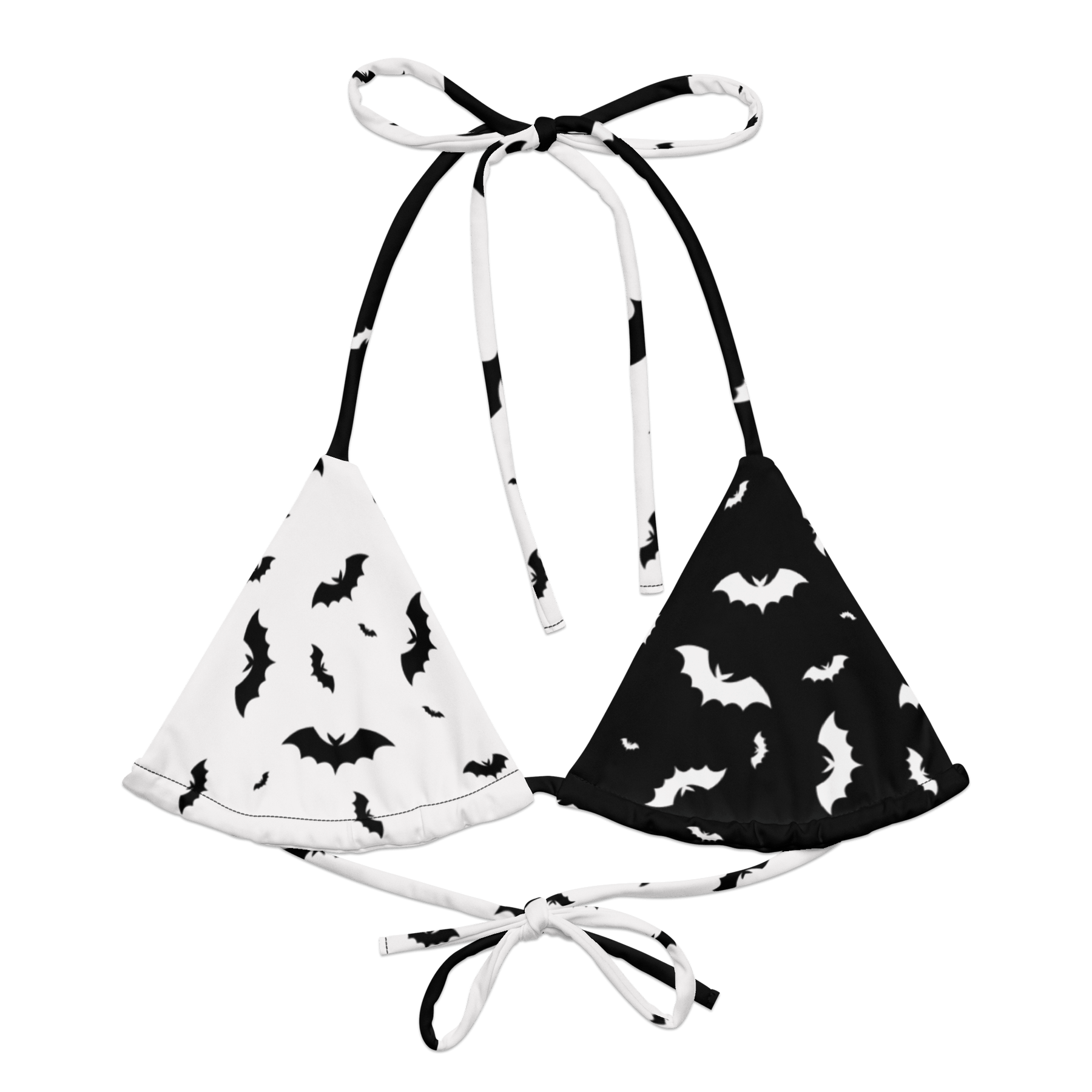Seeing Double Split Bats String Bikini Top - Goth Cloth Co.7255390_16564