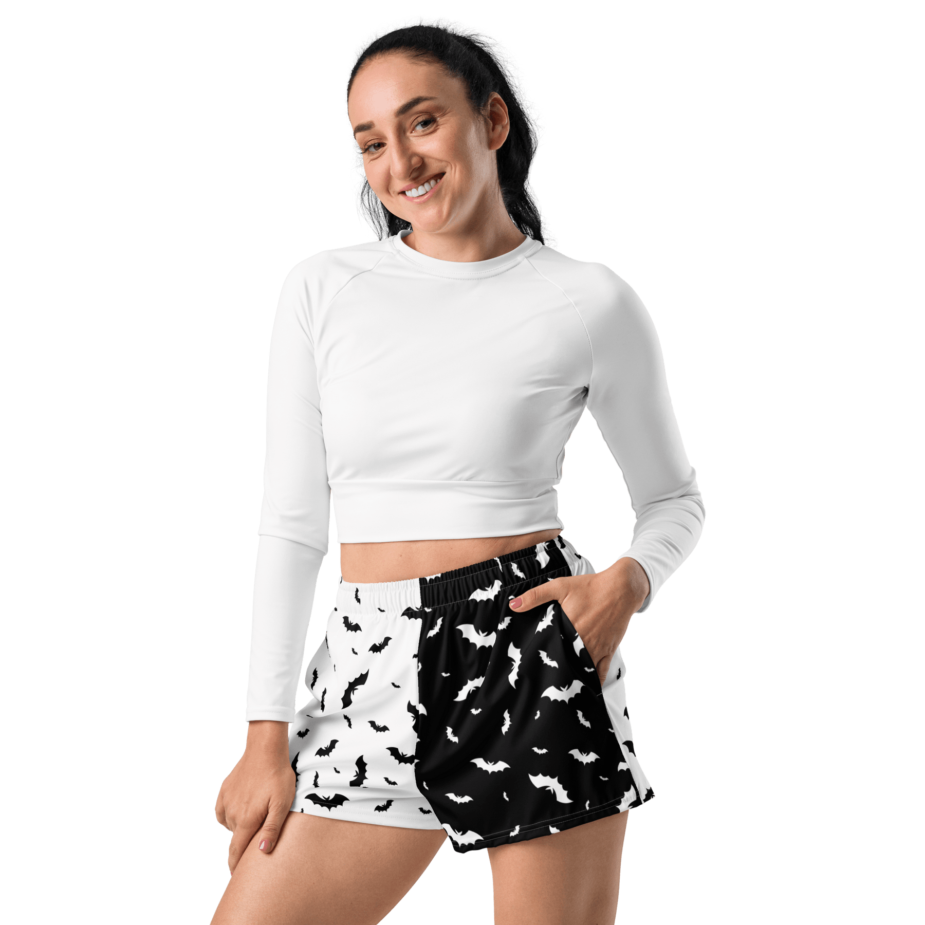 Seeing Double Split Bats Unisex Swim Trunks - Goth Cloth Co.4793613_9804