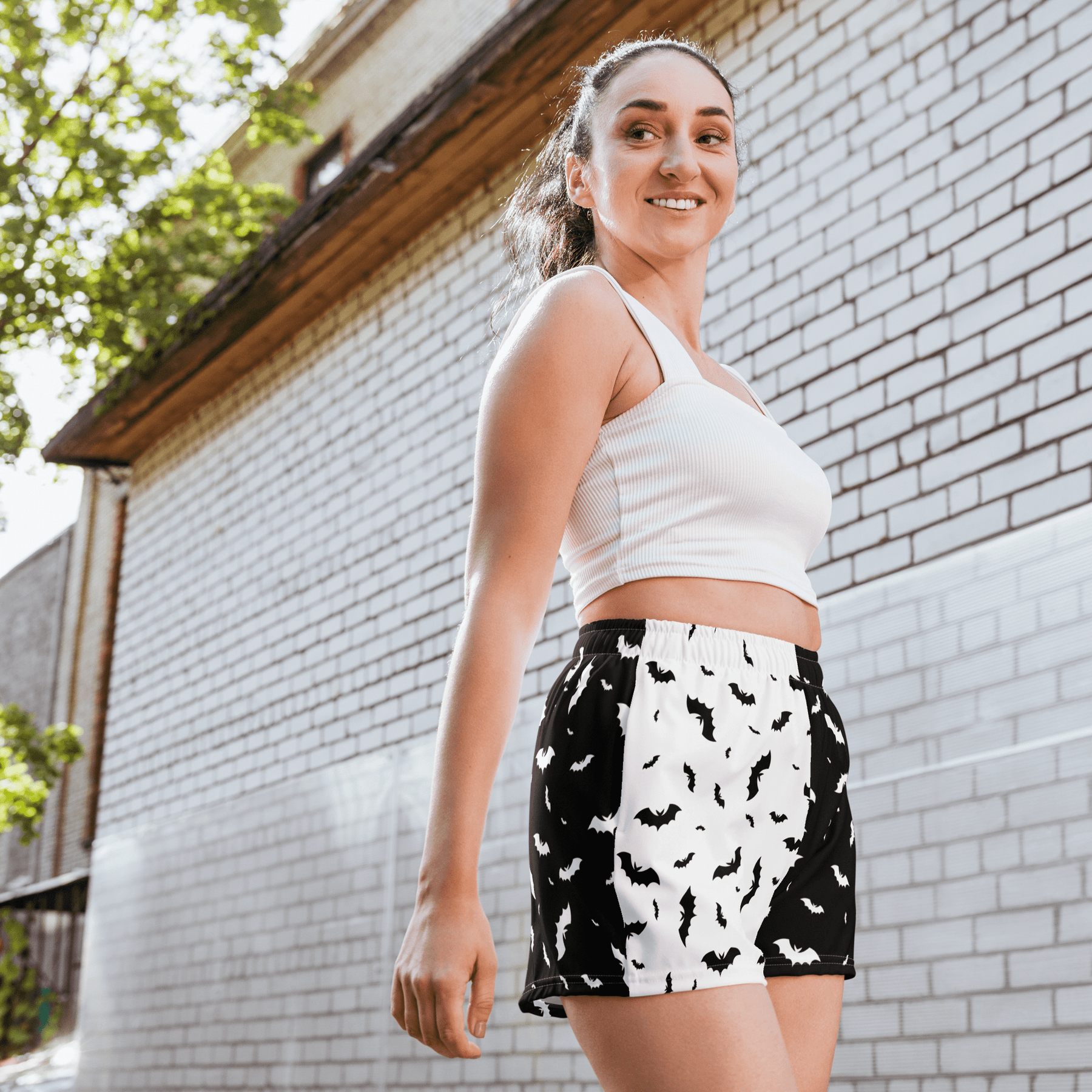 Seeing Double Split Bats Unisex Swim Trunks - Goth Cloth Co.4793613_9804