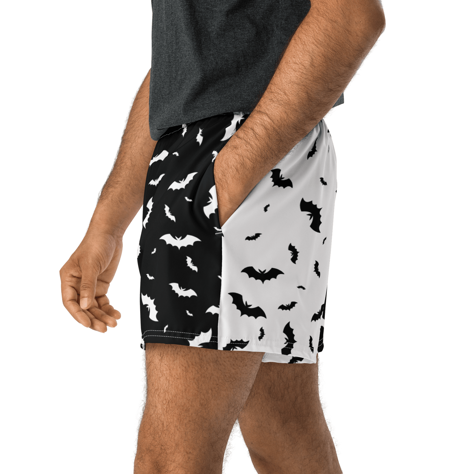 Seeing Double Split Bats Unisex Swim Trunks - Goth Cloth Co.4793613_9804