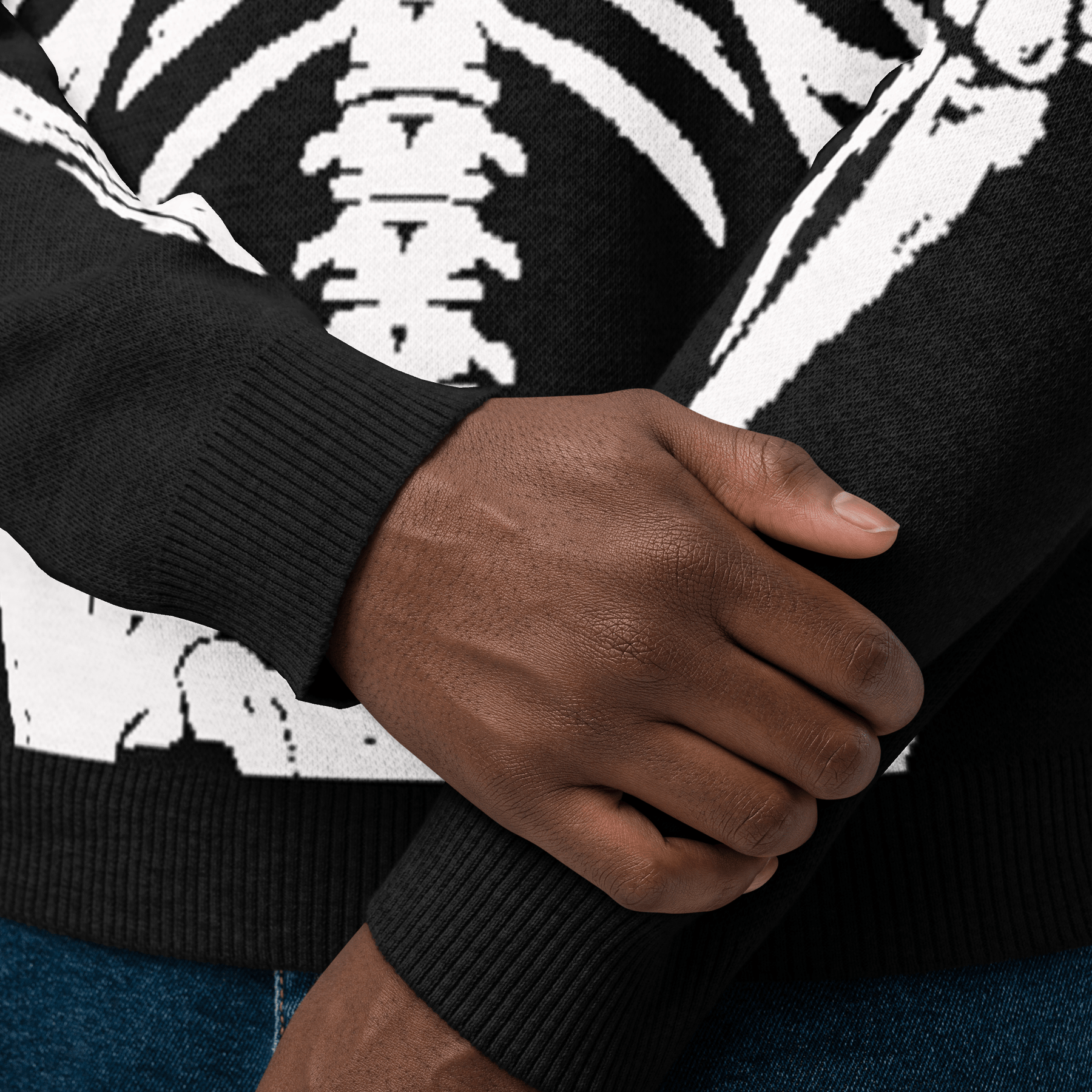 Skeleton Squad Knit Crew Neck Sweater - Goth Cloth Co.9847186_19635
