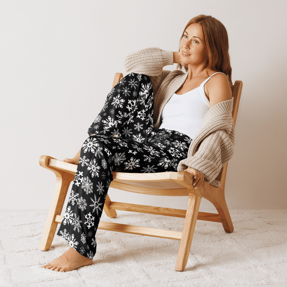 Skulldrift Snow Silky Pajama Pants - Goth Cloth Co.6483870_20976