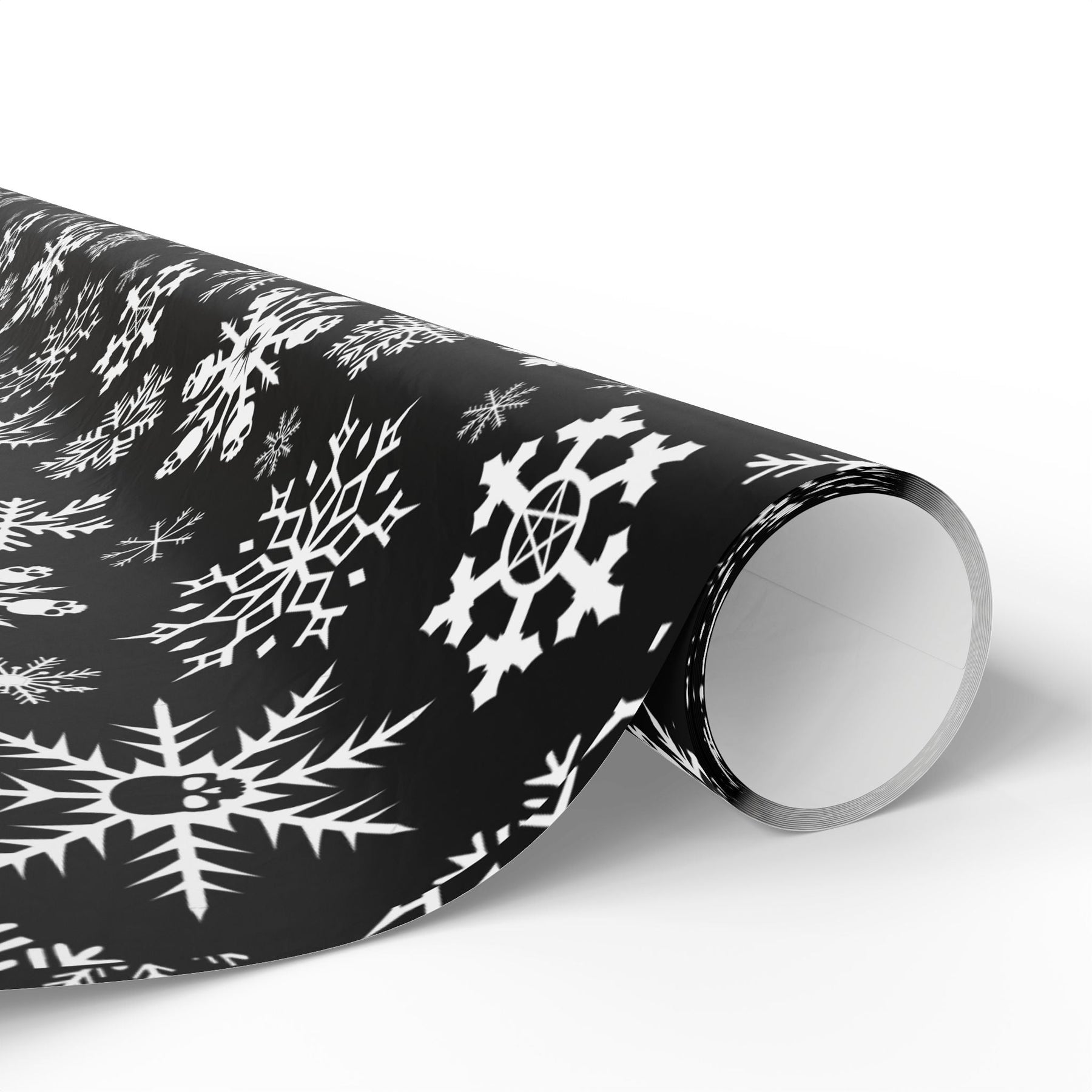 Skulldrift Snowflake Gift Wrap - Goth Cloth Co.Home Decor33472723716832694247