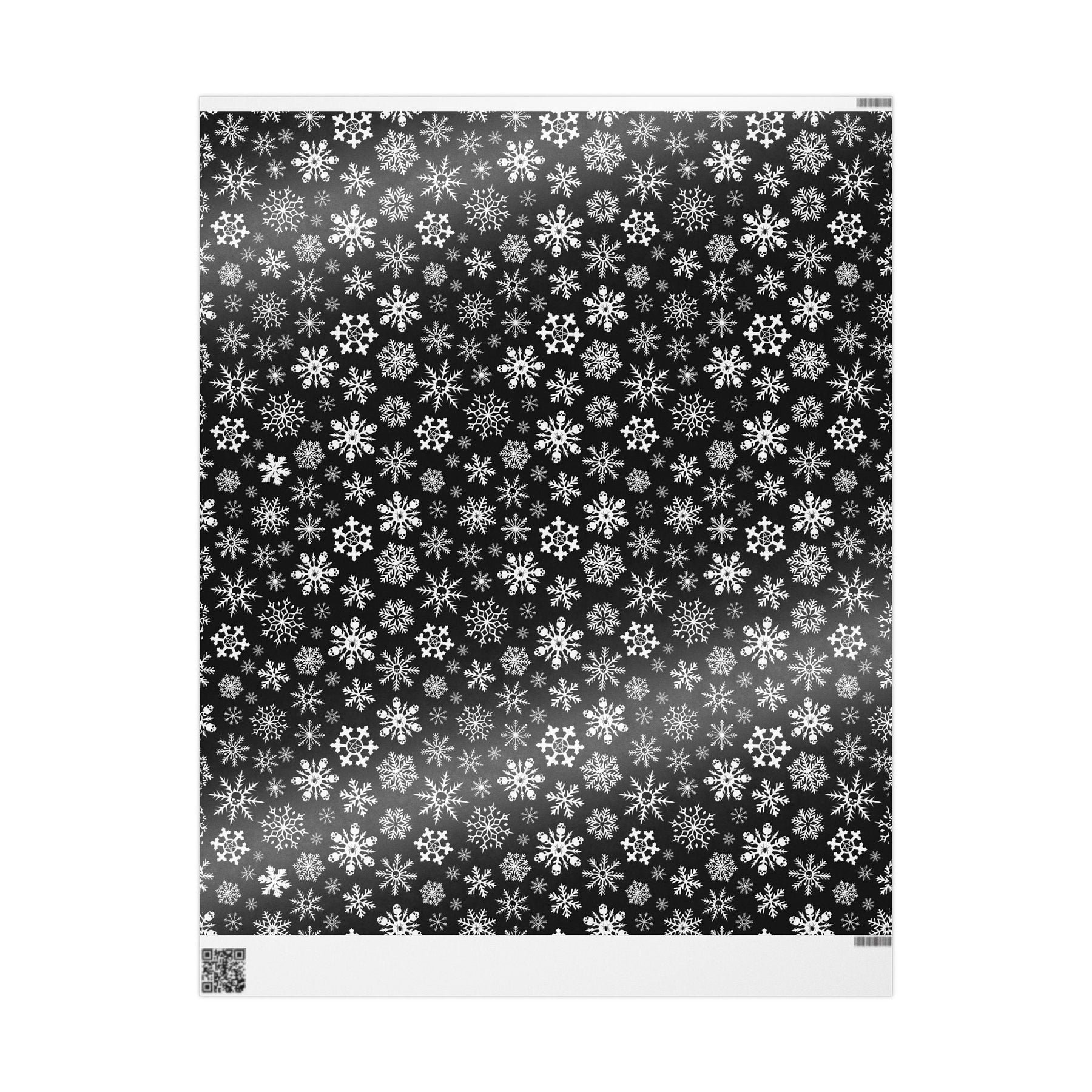 Skulldrift Snowflake Gift Wrap - Goth Cloth Co.Home Decor44032669032061432999