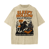 Sleepy Hollow Bed & Breakfast Acid Wash T-Shirt - Goth Cloth Co.250807PODPQ0678001