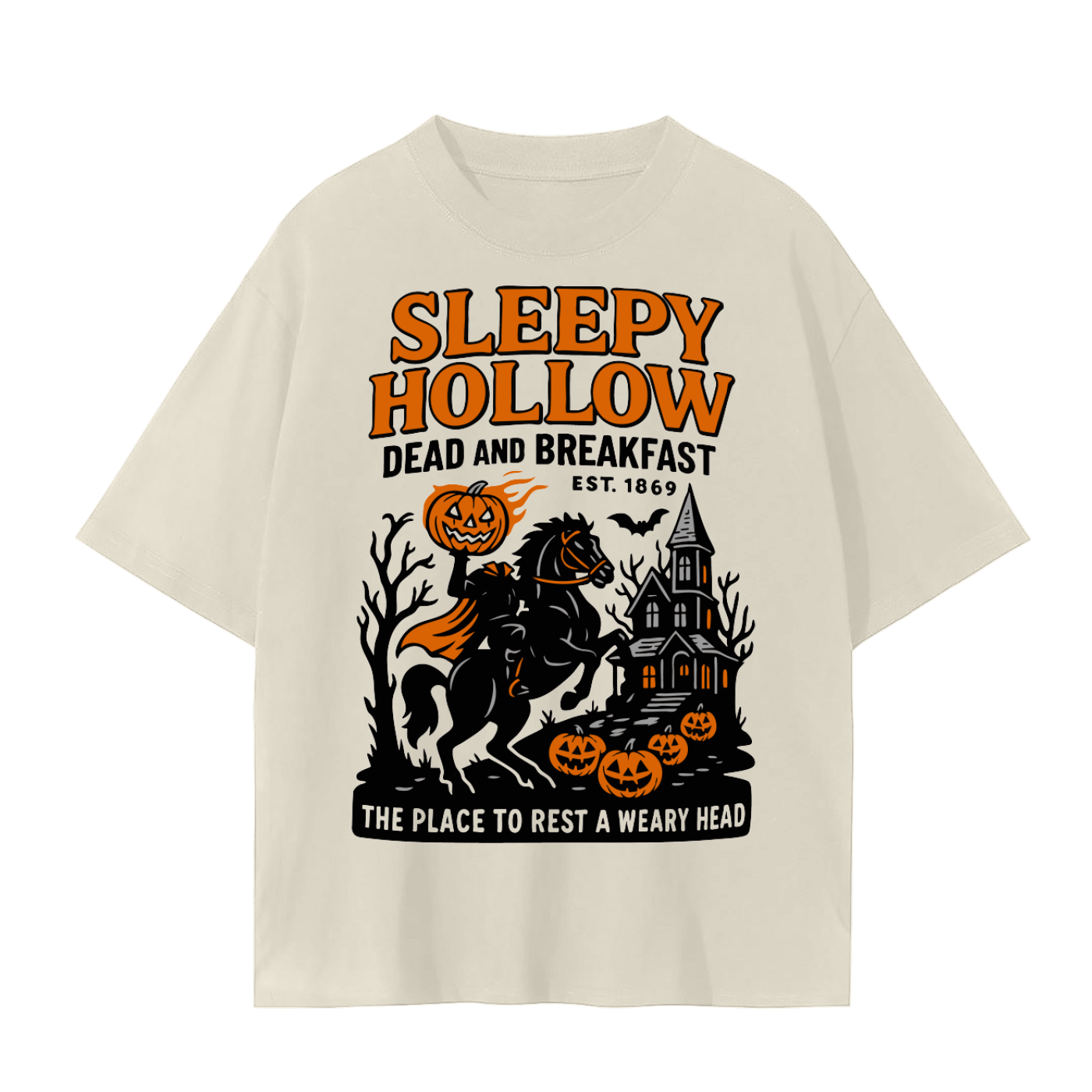 Sleepy Hollow Dead and Breakfast Comfy Tee - Goth Cloth Co.250906PODPQ0633007