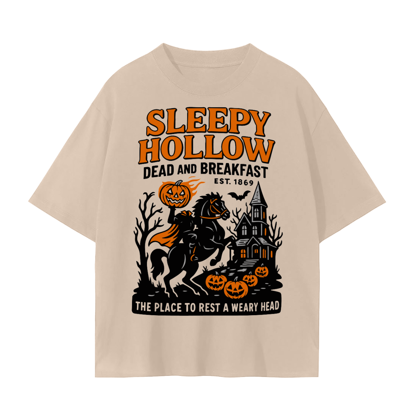 Sleepy Hollow Dead and Breakfast Comfy Tee - Goth Cloth Co.250906PODPQ0633025