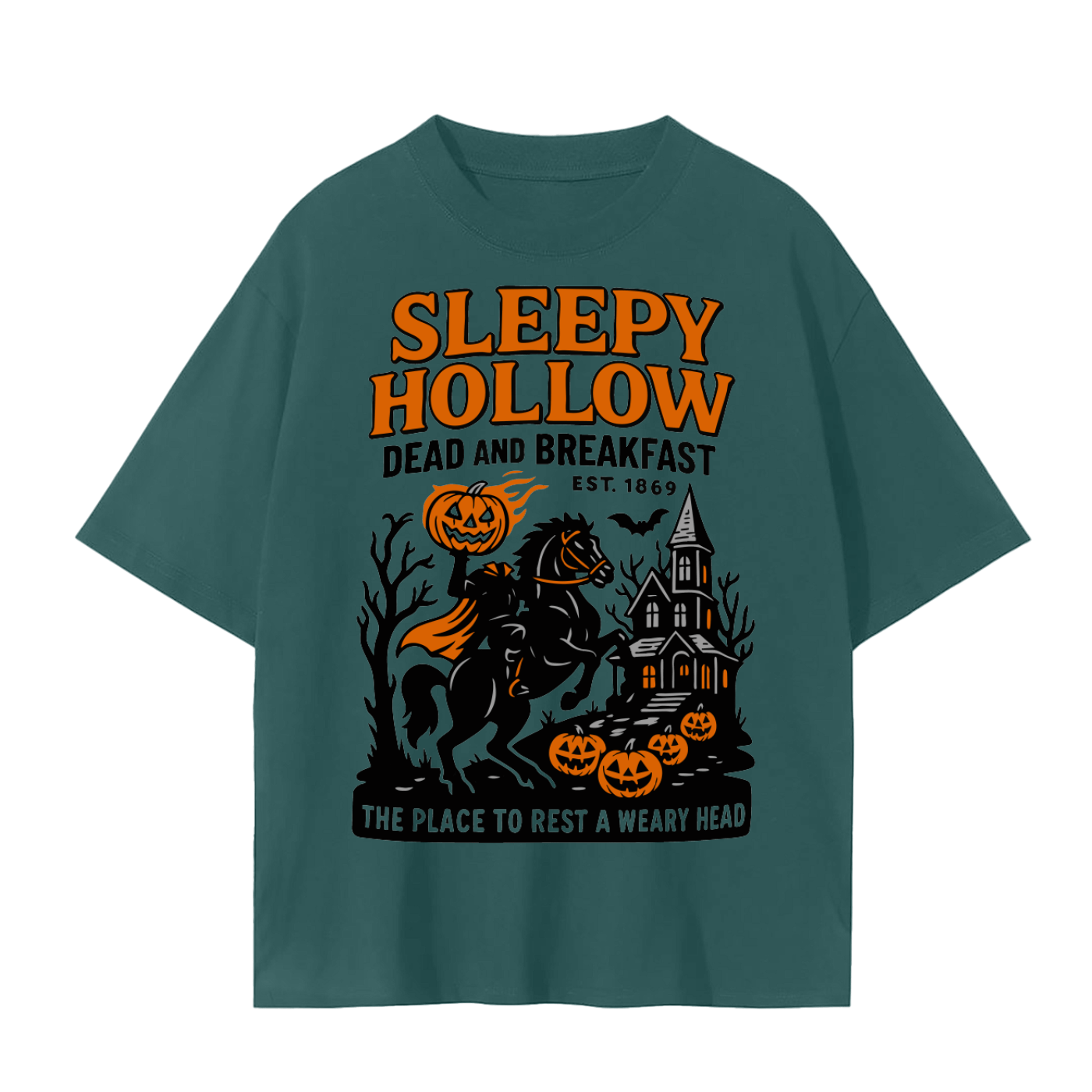 Sleepy Hollow Dead and Breakfast Comfy Tee - Goth Cloth Co.250906PODPQ0633037