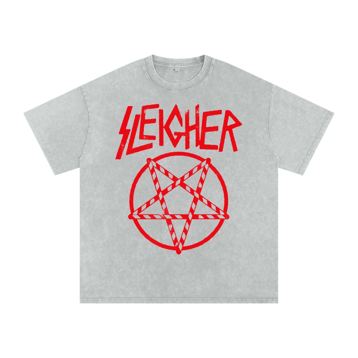 Sleigher Acid Wash Oversized Tee (Limited Edition) - Goth Cloth Co.251028PODPQ0140007