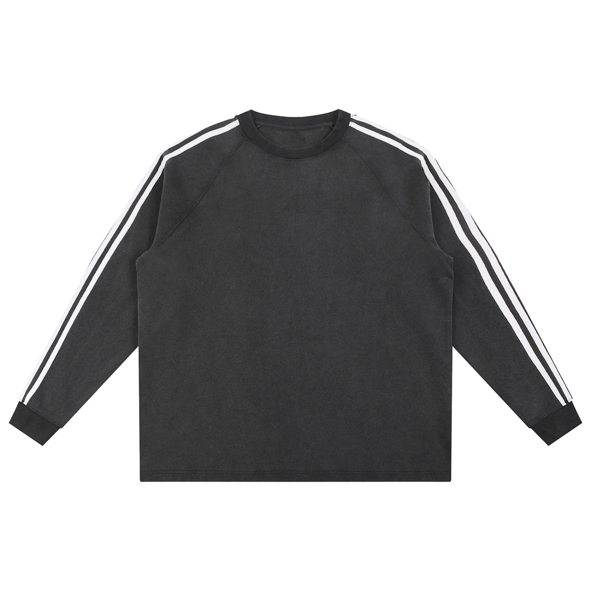 Snow Washed Contrast Tape Sweatshirt - Goth Cloth Co.251217PODRA0927001