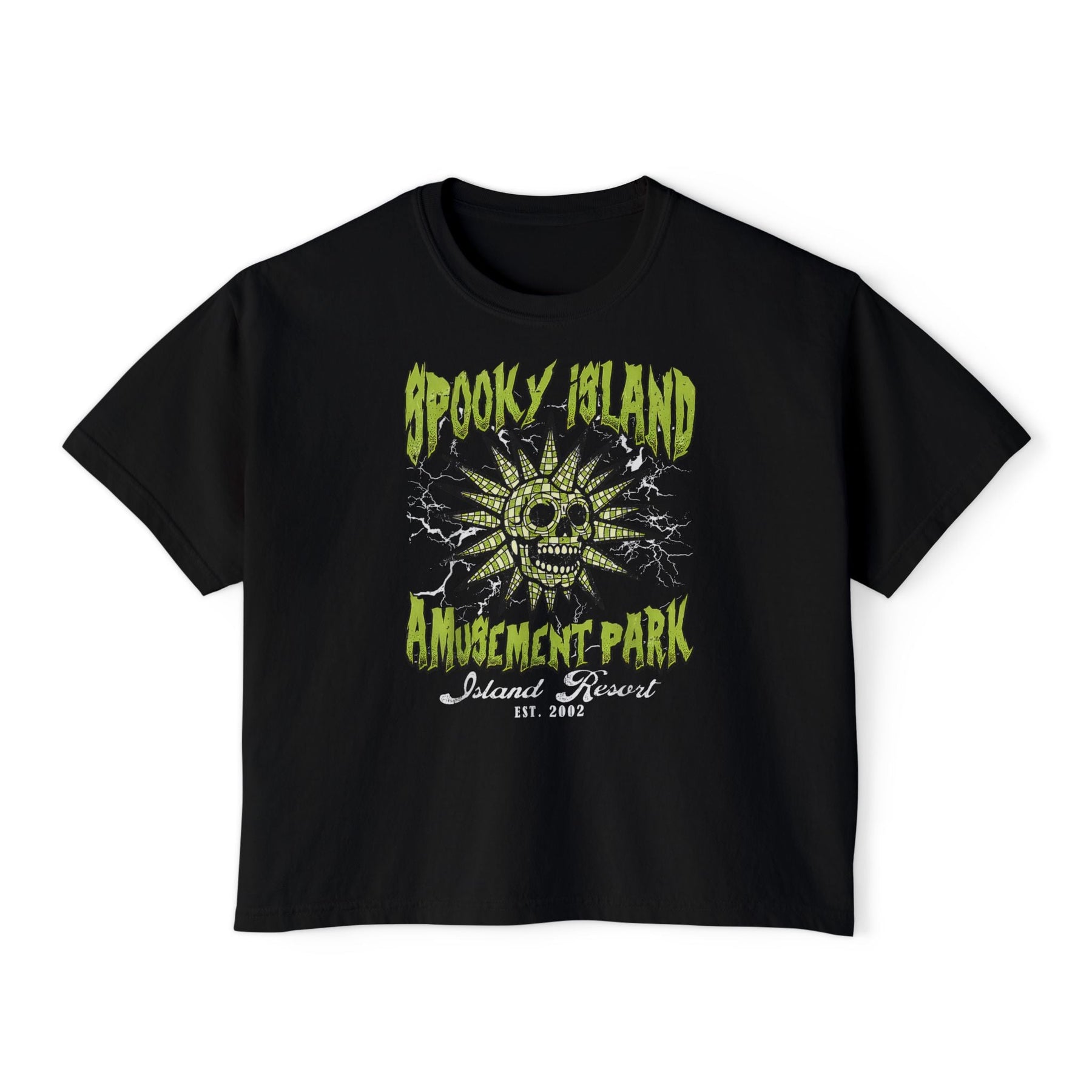 Spooky Island Amusement Park Crop Top - Goth Cloth Co.T-Shirt22214494855332144766