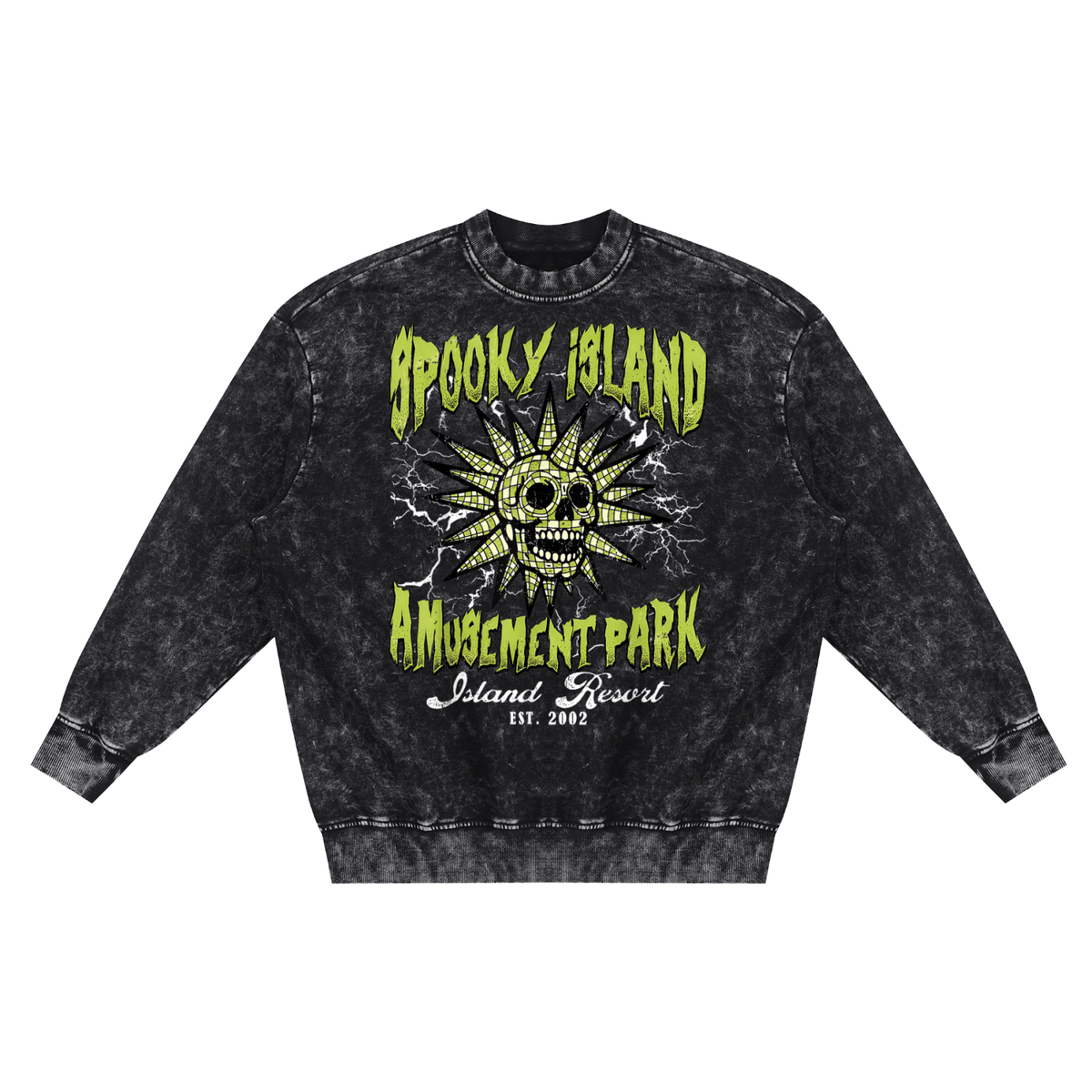 Spooky Island Amusement Park Sweatshirt - Goth Cloth Co.250821PODRA0290001