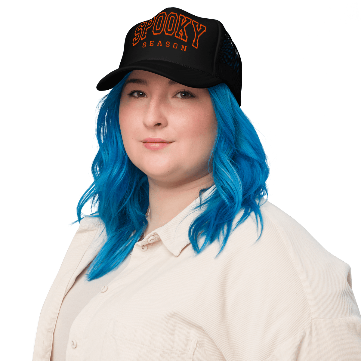 Spooky Season Embroidered Foam Trucker Hat - Goth Cloth Co.3121222_15904