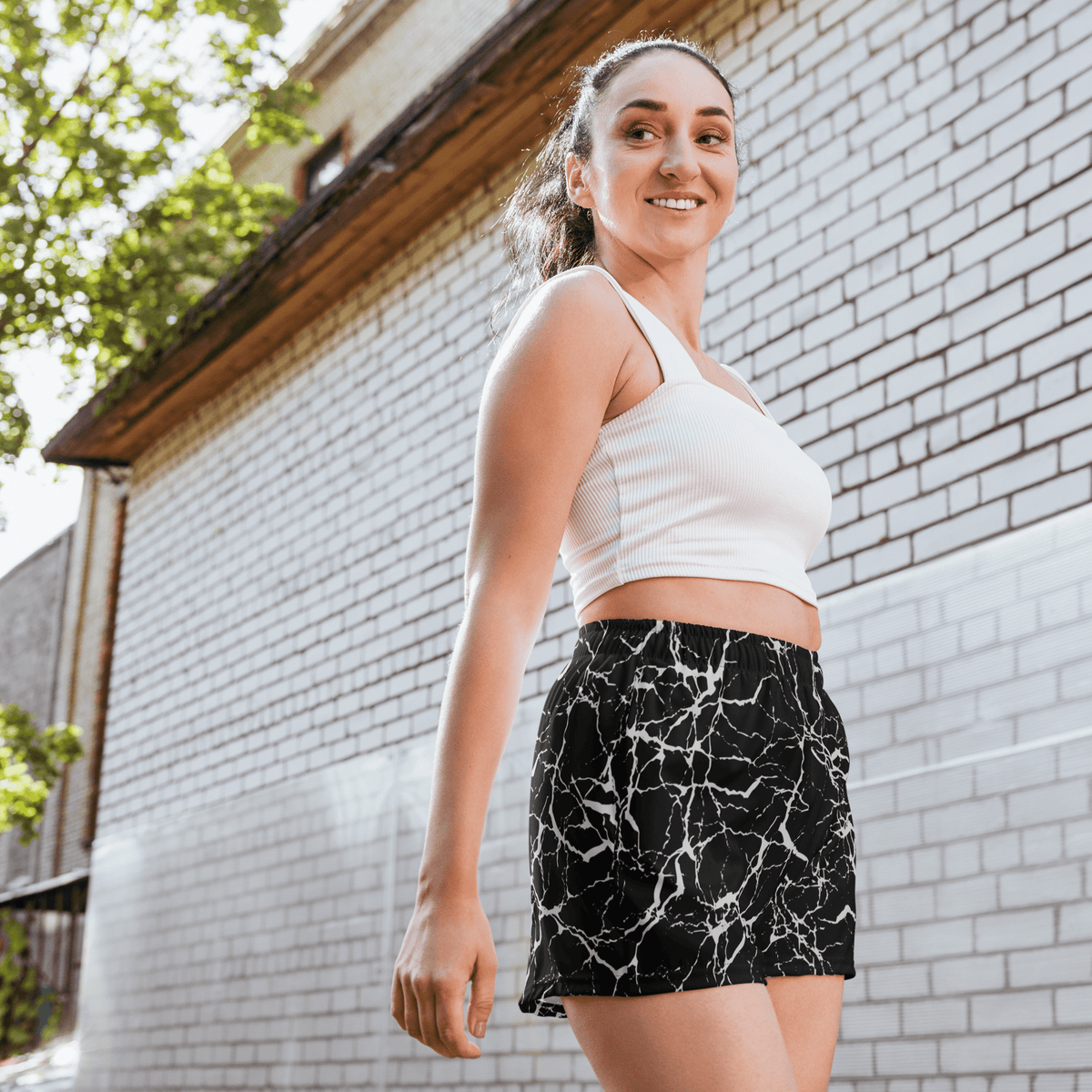 Static Veins Unisex Unlined Swim Trunks - Goth Cloth Co.2560108_9804