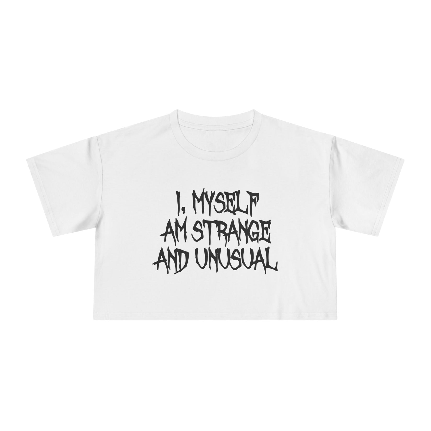 Strange and Unusual Crop Top - Goth Cloth Co.T-Shirt23962558190638140289