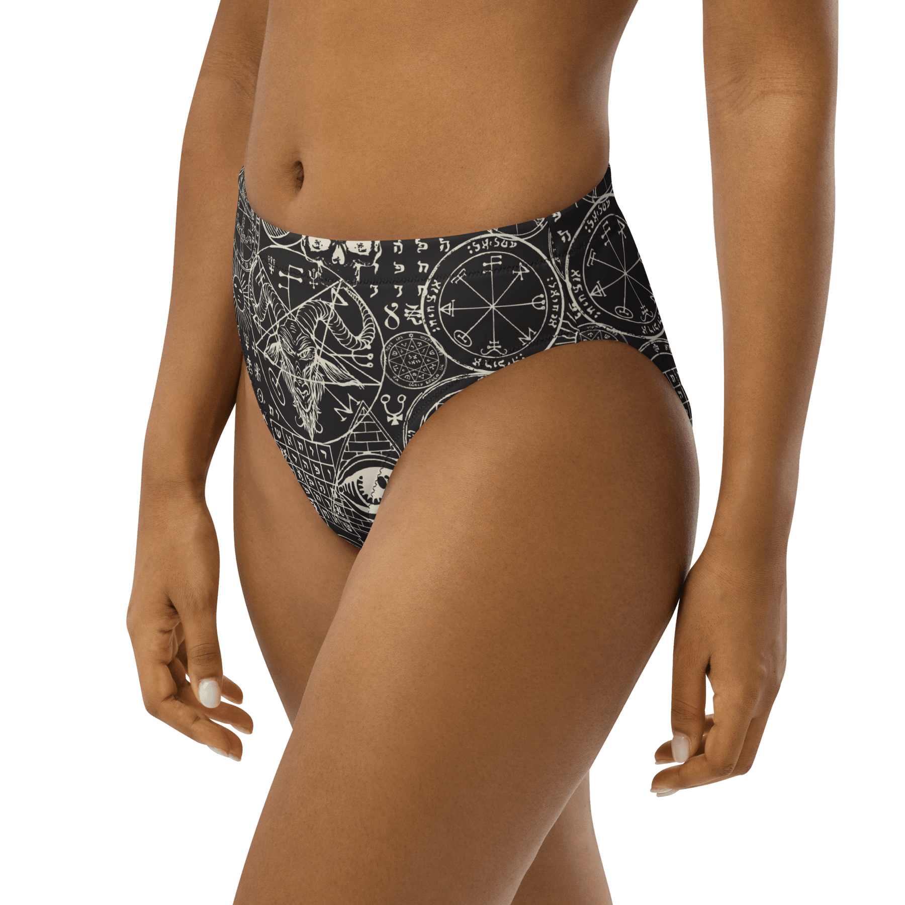 Summon Spirits High - Waisted Sport Bikini Bottoms - Goth Cloth Co.5844020_12042