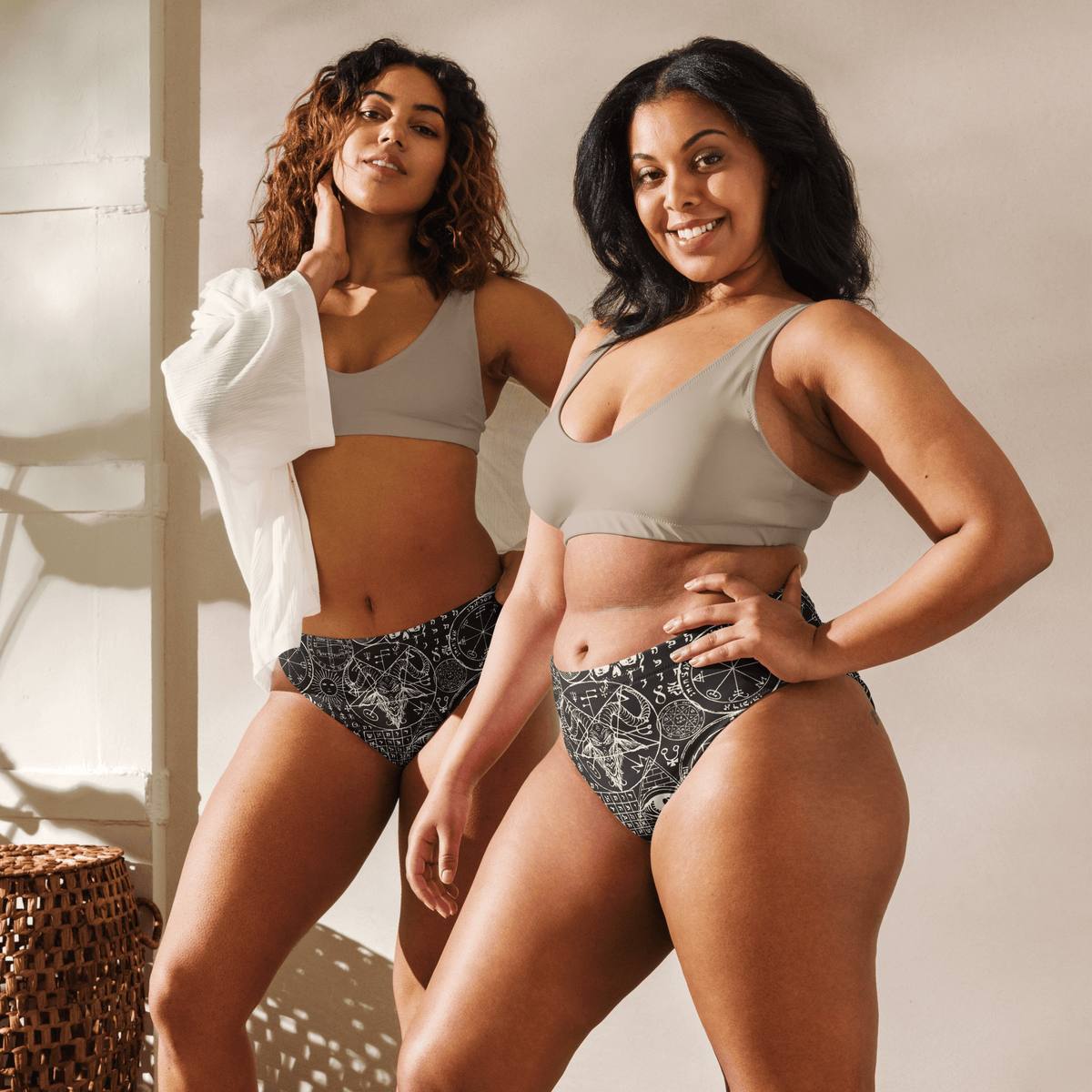 Summon Spirits High - Waisted Sport Bikini Bottoms - Goth Cloth Co.5844020_12042